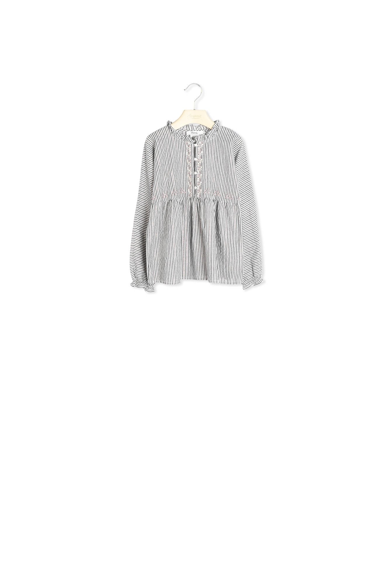 Blouse brodée main fille - Bonpoint vintage