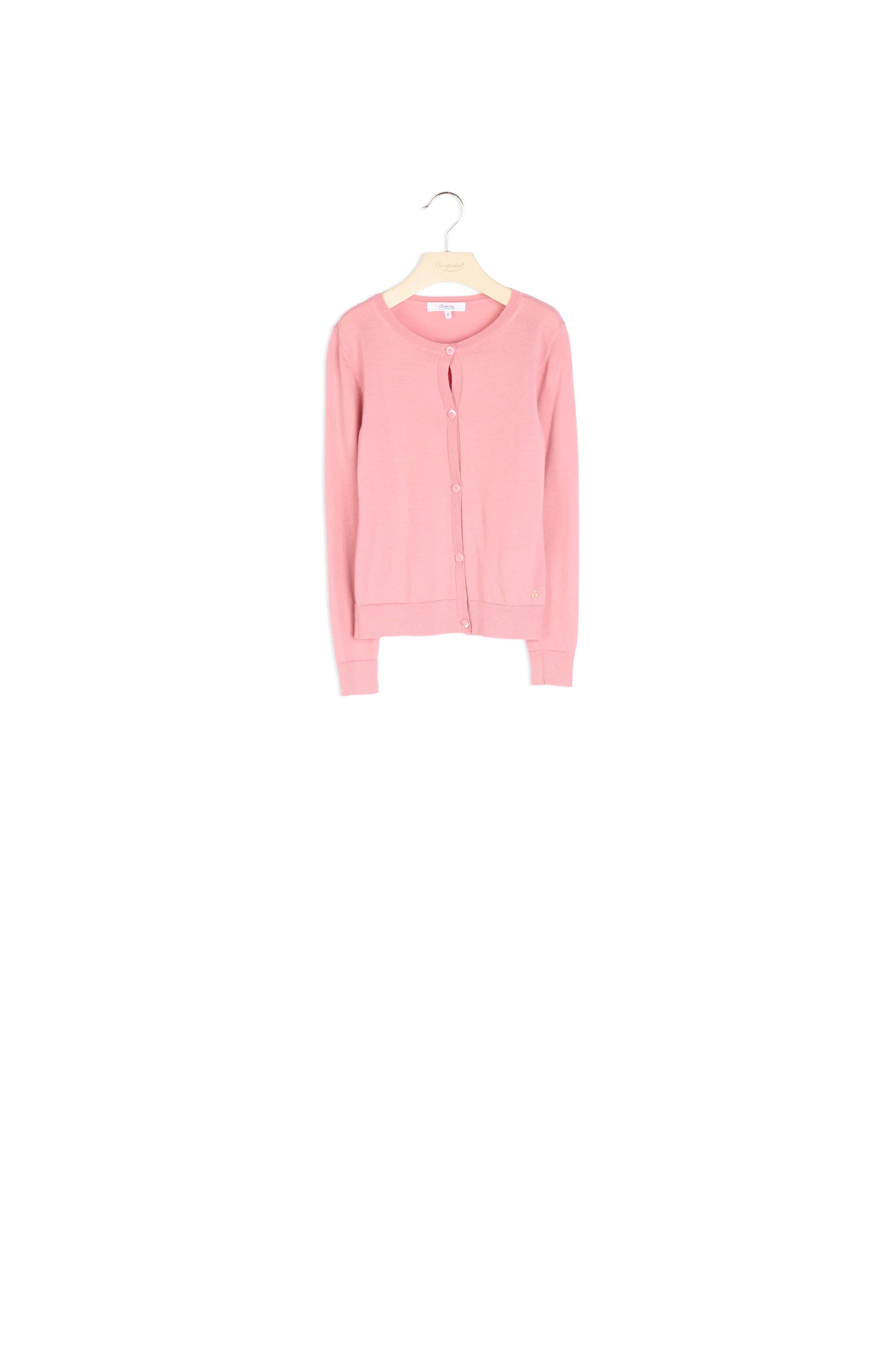 Cardigan en mérinos fille - Bonpoint vintage