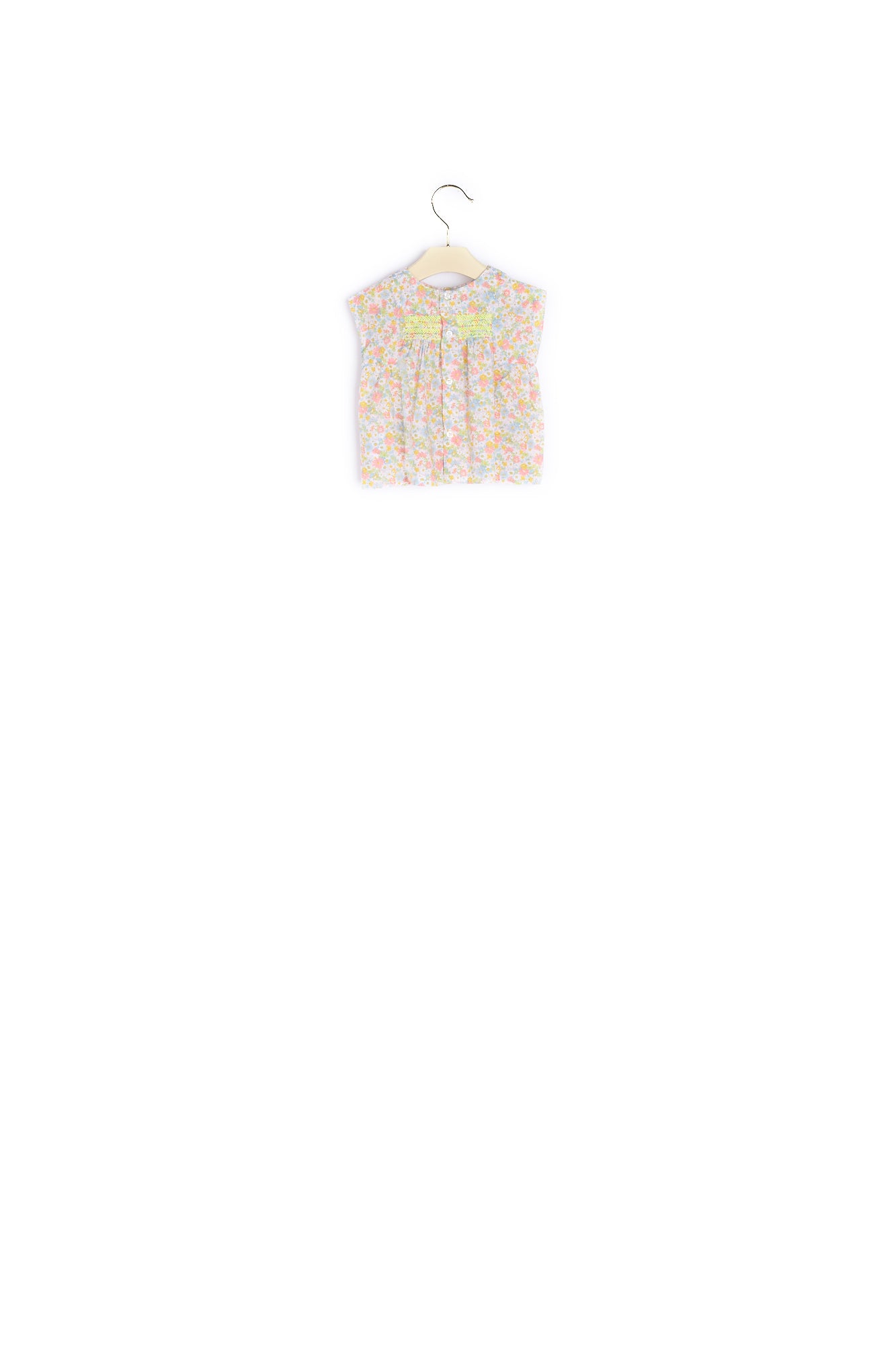 Blouse en tissu Liberty bébé - Bonpoint vintage