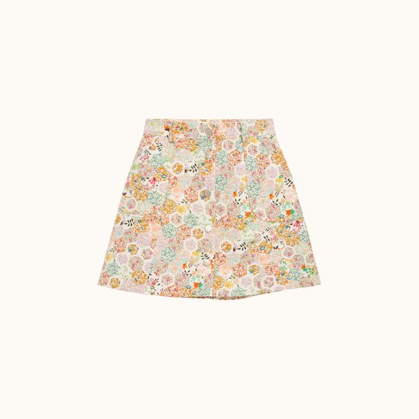 Jupe courte Nupe à motif Liberty - Bonpoint vintage