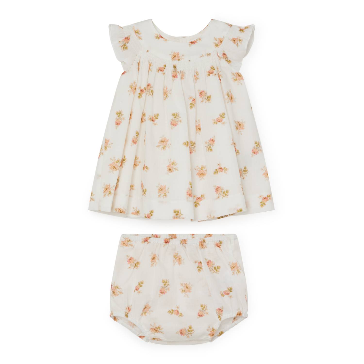 Robe et bloomer en coton - Bonpoint vintage
