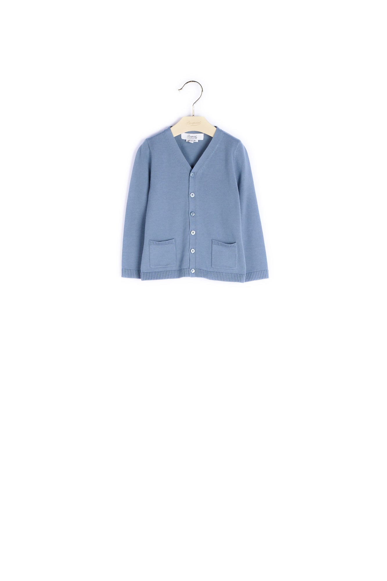 Cardigan col V à poches - Bonpoint vintage