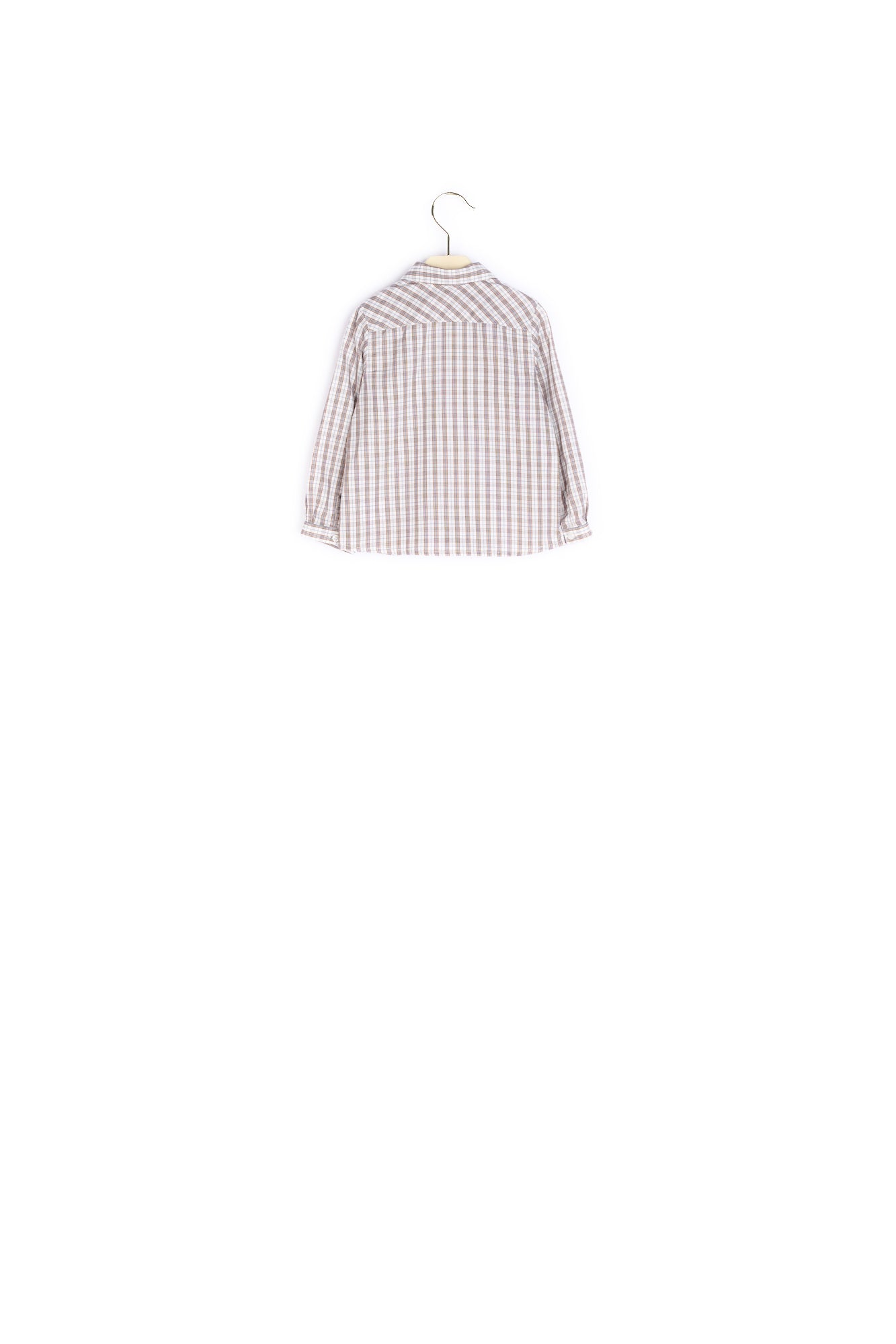 Chemise en twill à carreaux - Bonpoint vintage