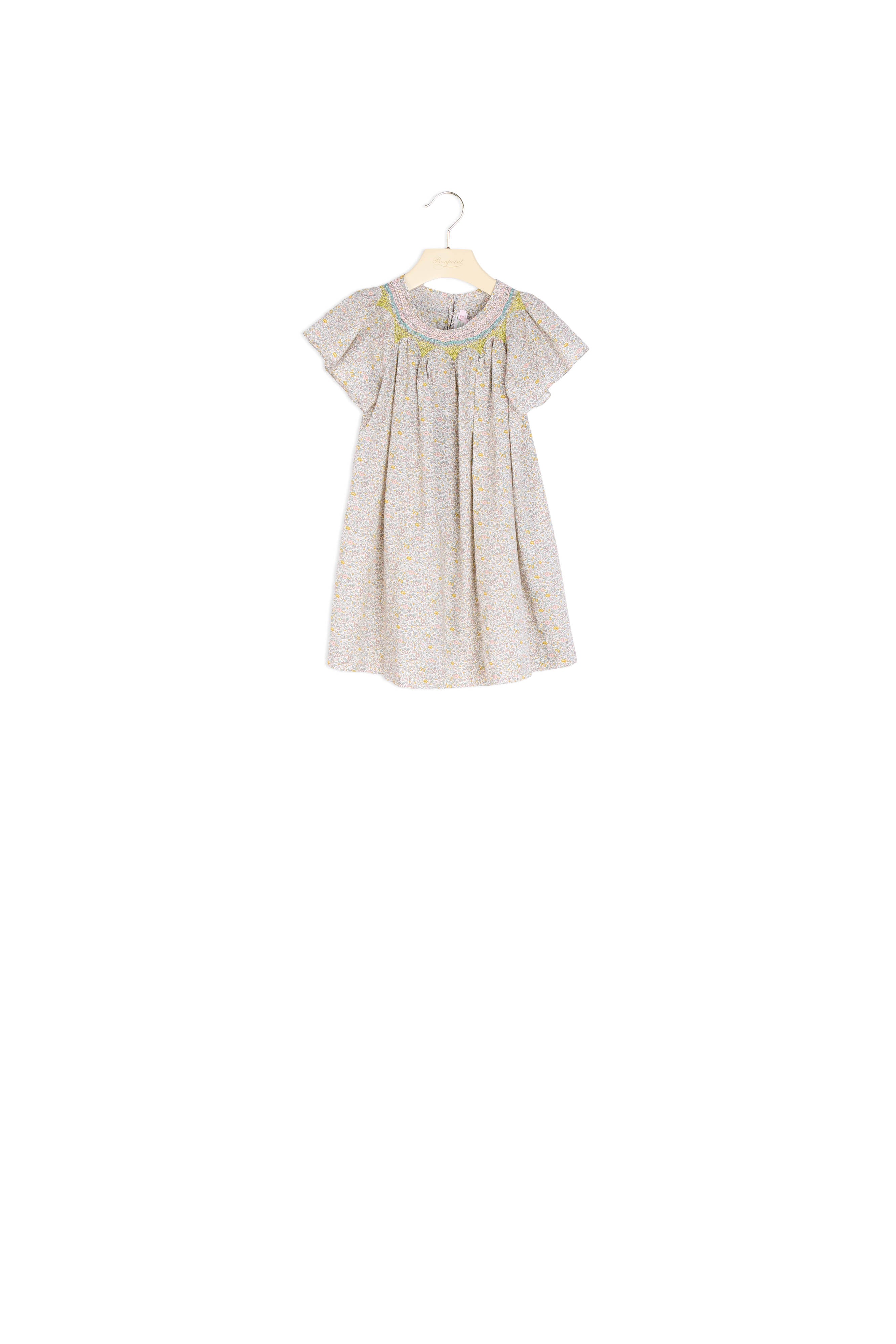 Robe en coton Liberty fille - Bonpoint vintage