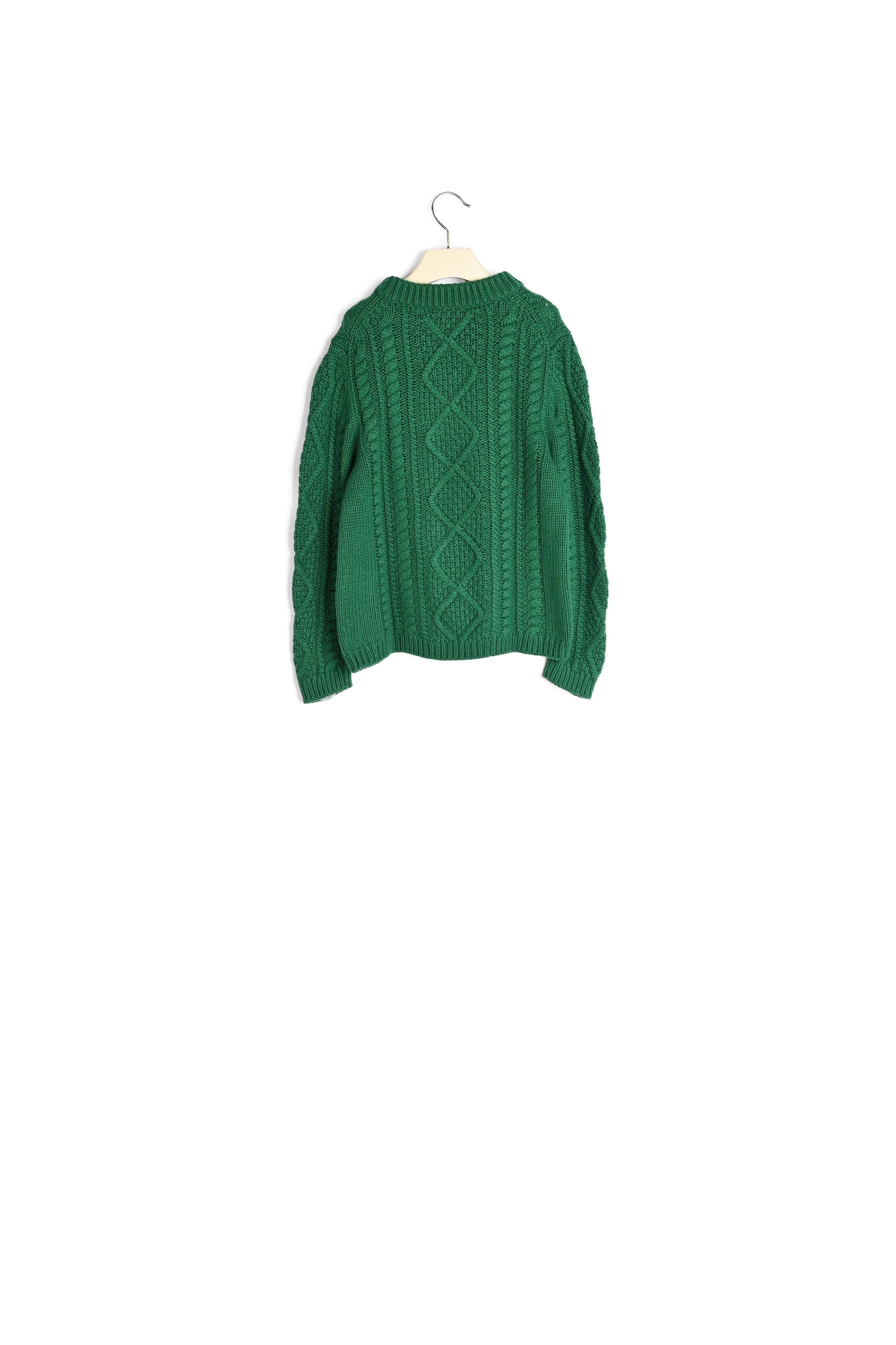 Pull à torsades mixte - Bonpoint vintage