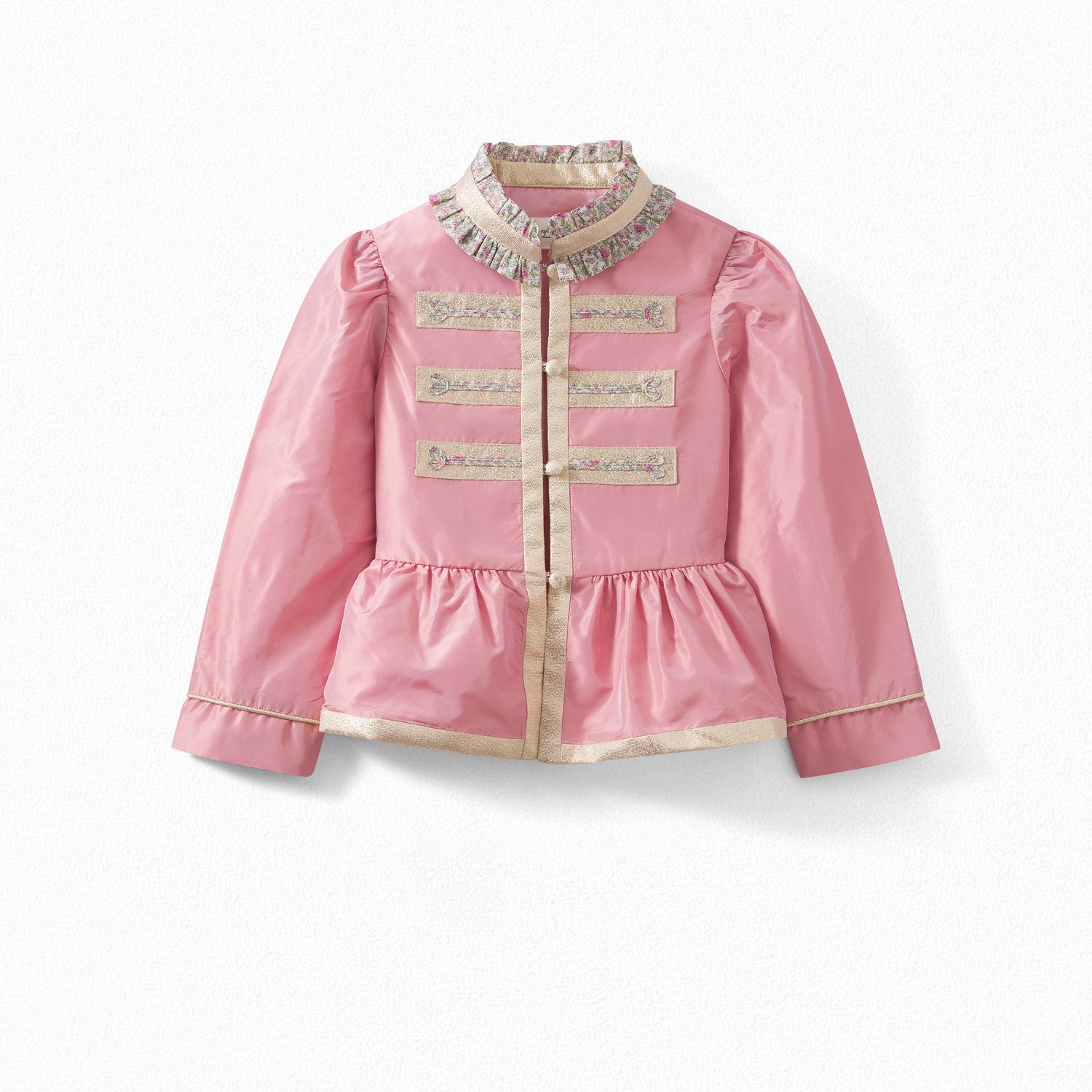 Veste en taffetas de soie et tissu Liberty - Bonpoint vintage