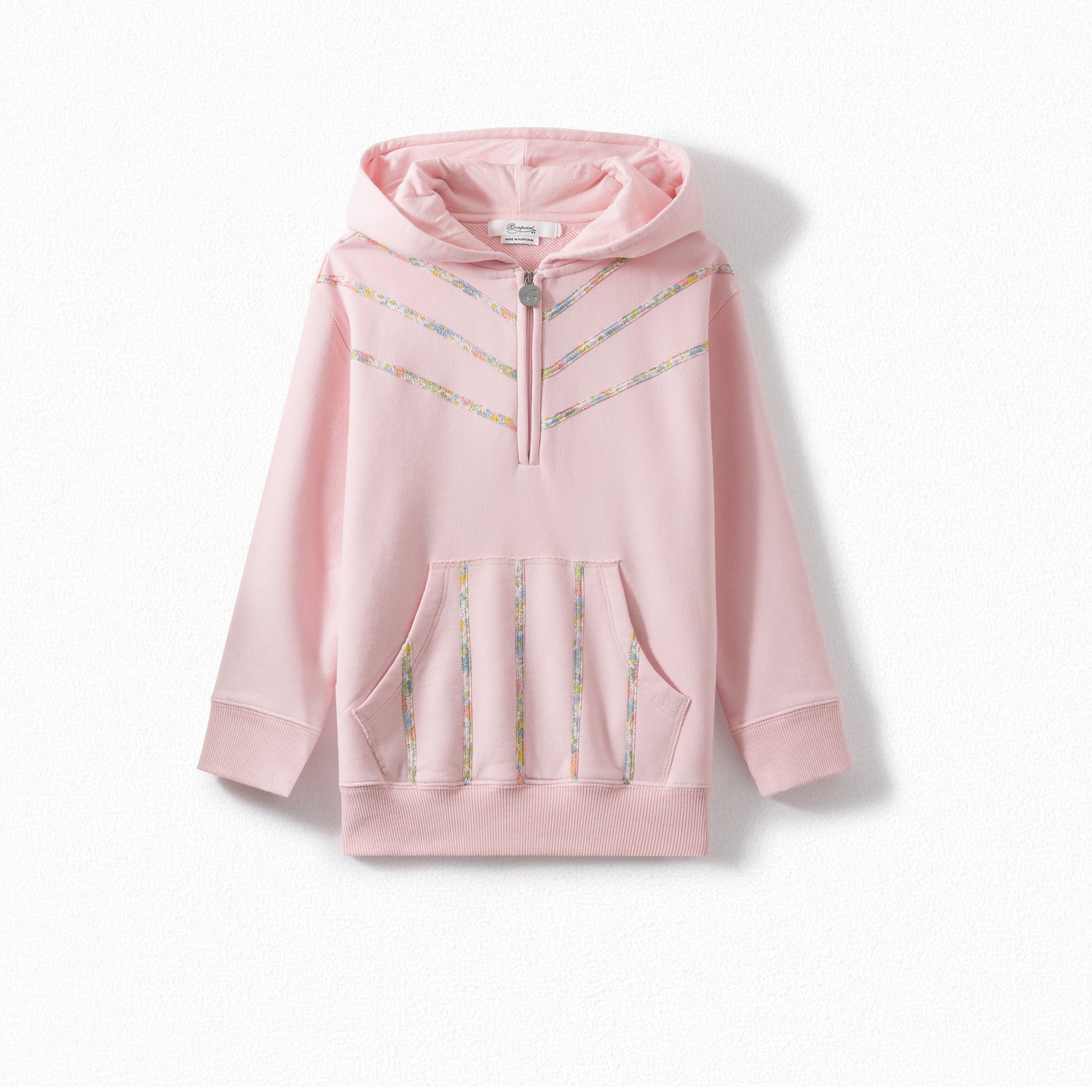 Sweatshirt avec bandes de tissu Liberty - Bonpoint vintage