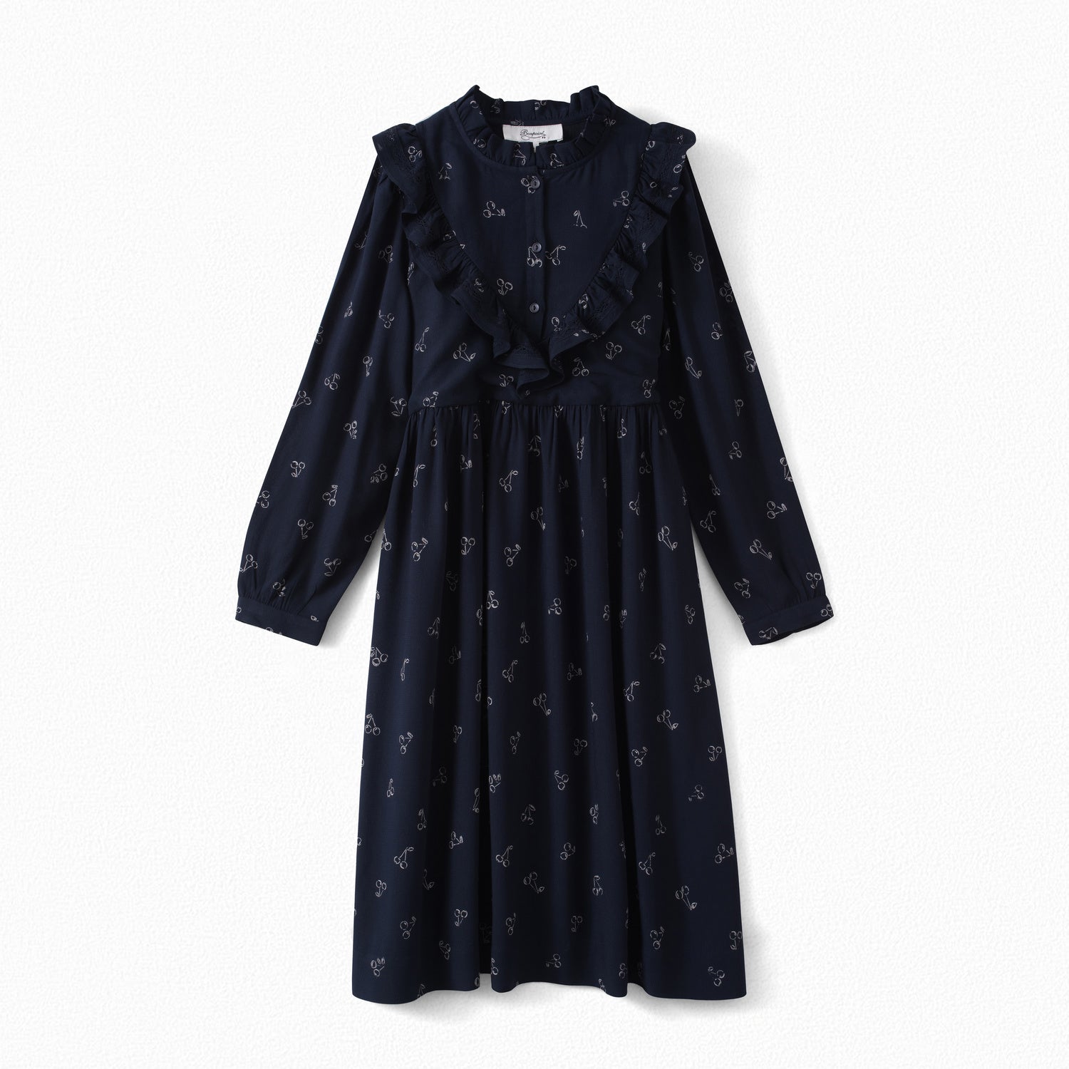 Robe en crêpe imprimée - Bonpoint vintage