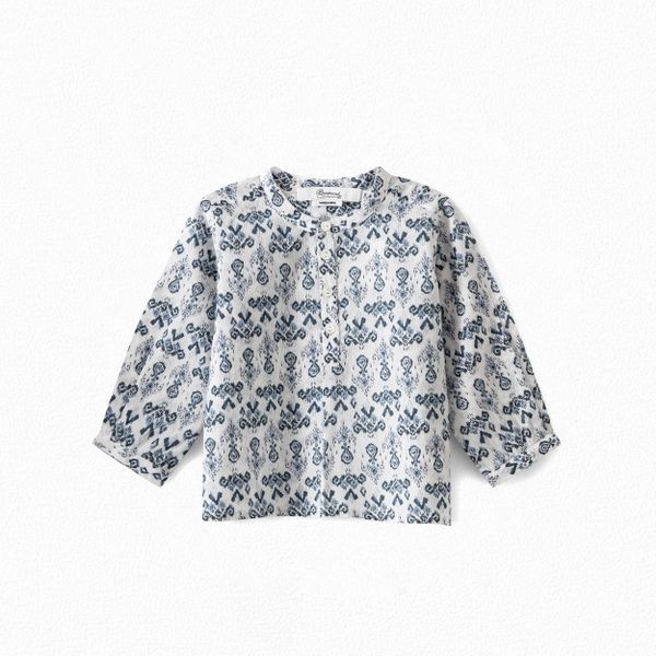 Tunique en coton façonné - Bonpoint vintage