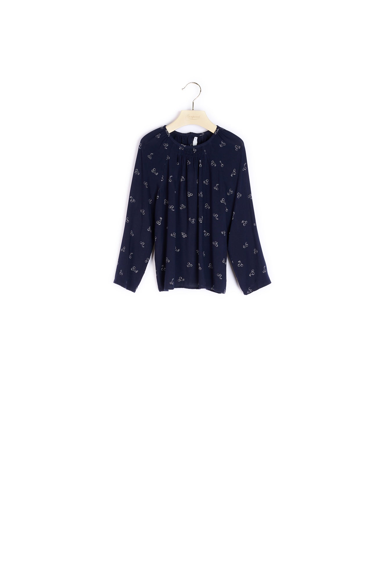 Blouse imprimée de cerises fille - Bonpoint vintage