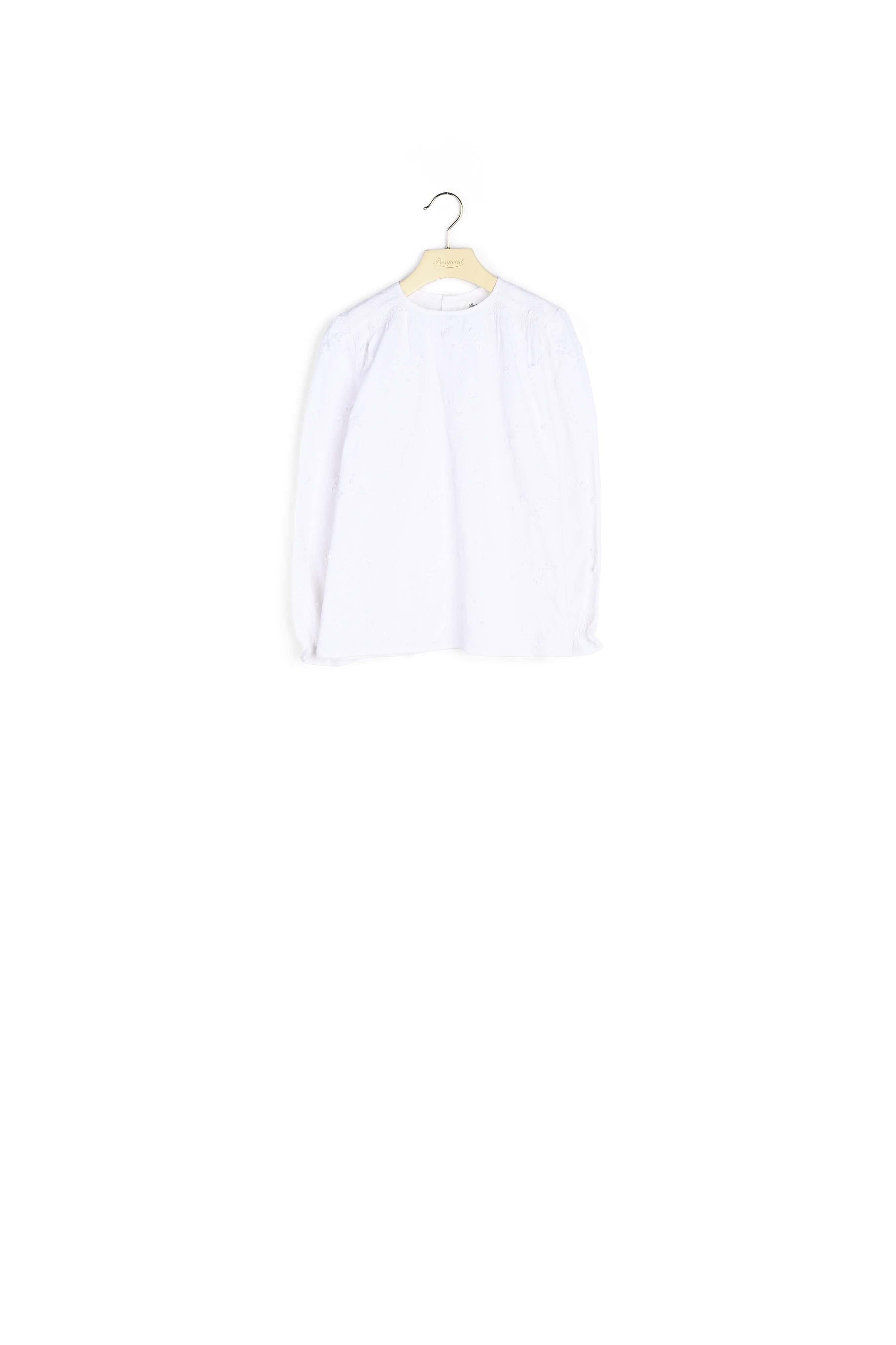 Blouse twill brodé - Bonpoint vintage