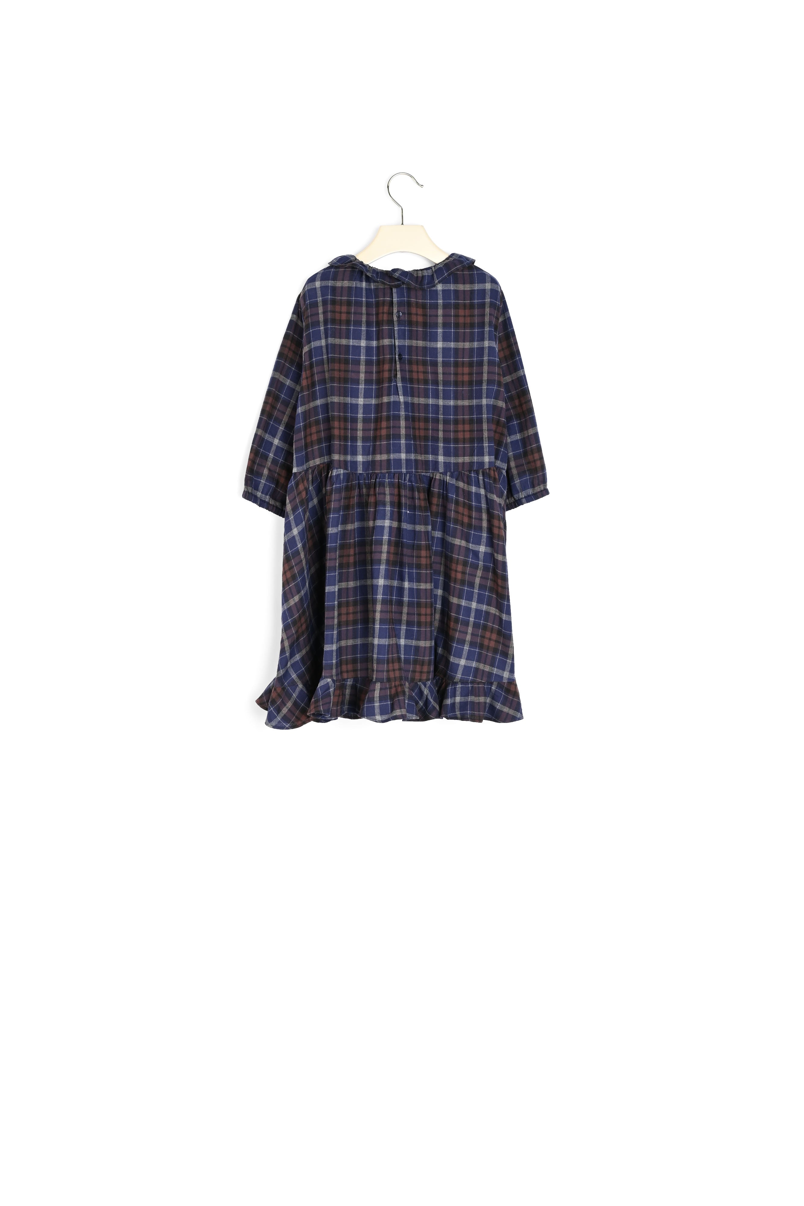 Robe à collerette écossais - Bonpoint vintage