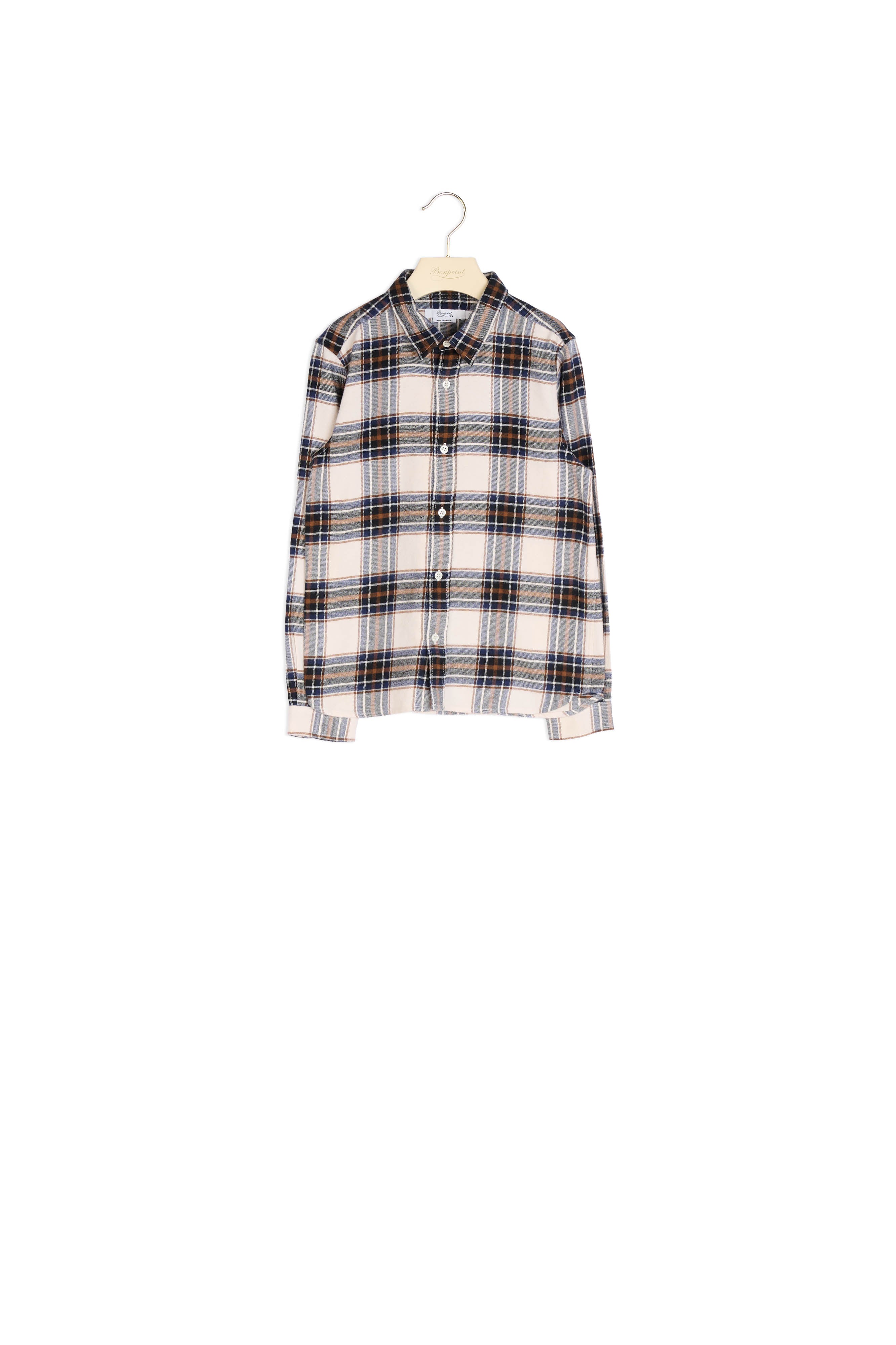 Chemise en twill à carreaux - Bonpoint vintage
