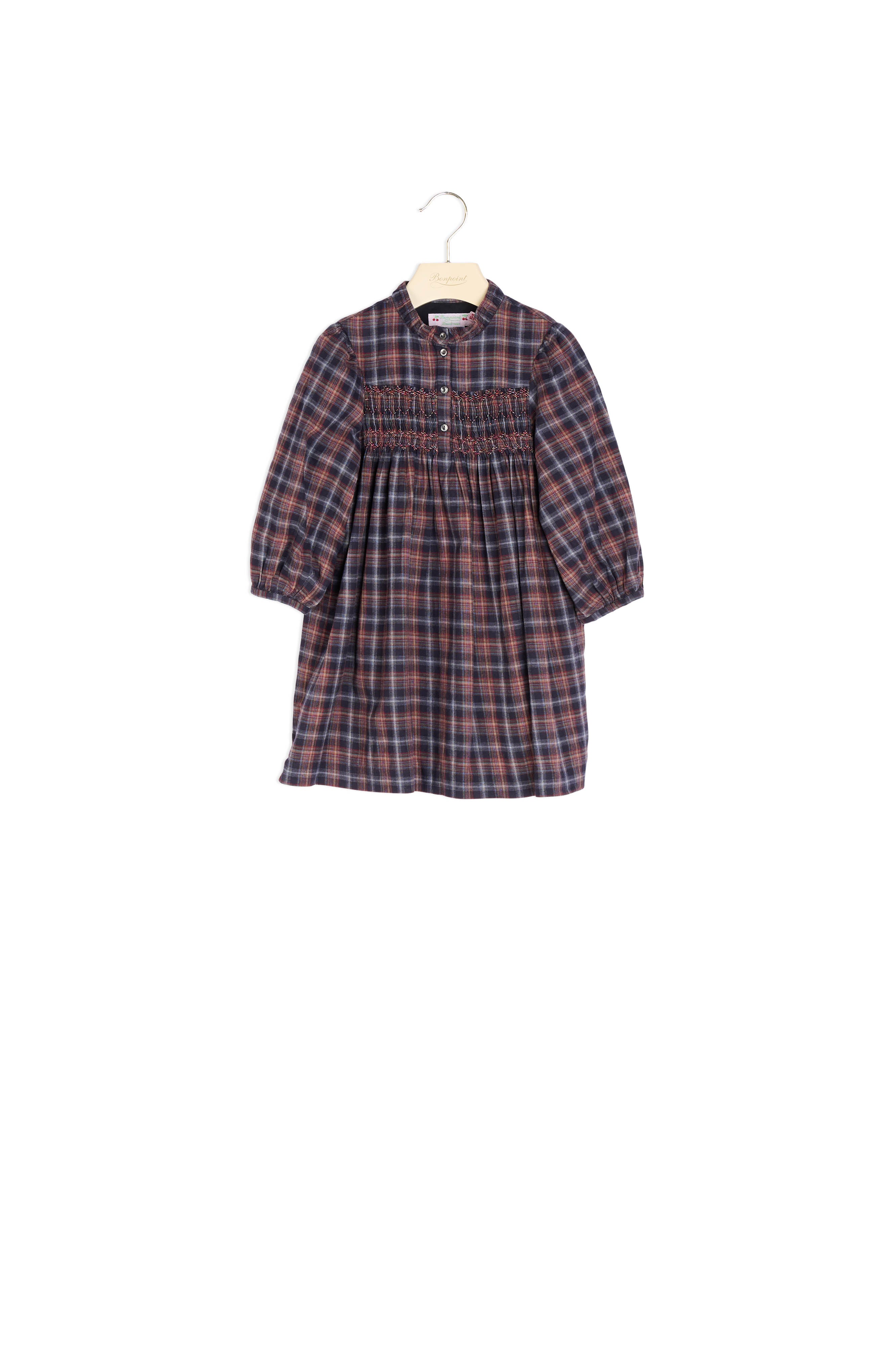 Robe smockée à carreaux - Bonpoint vintage