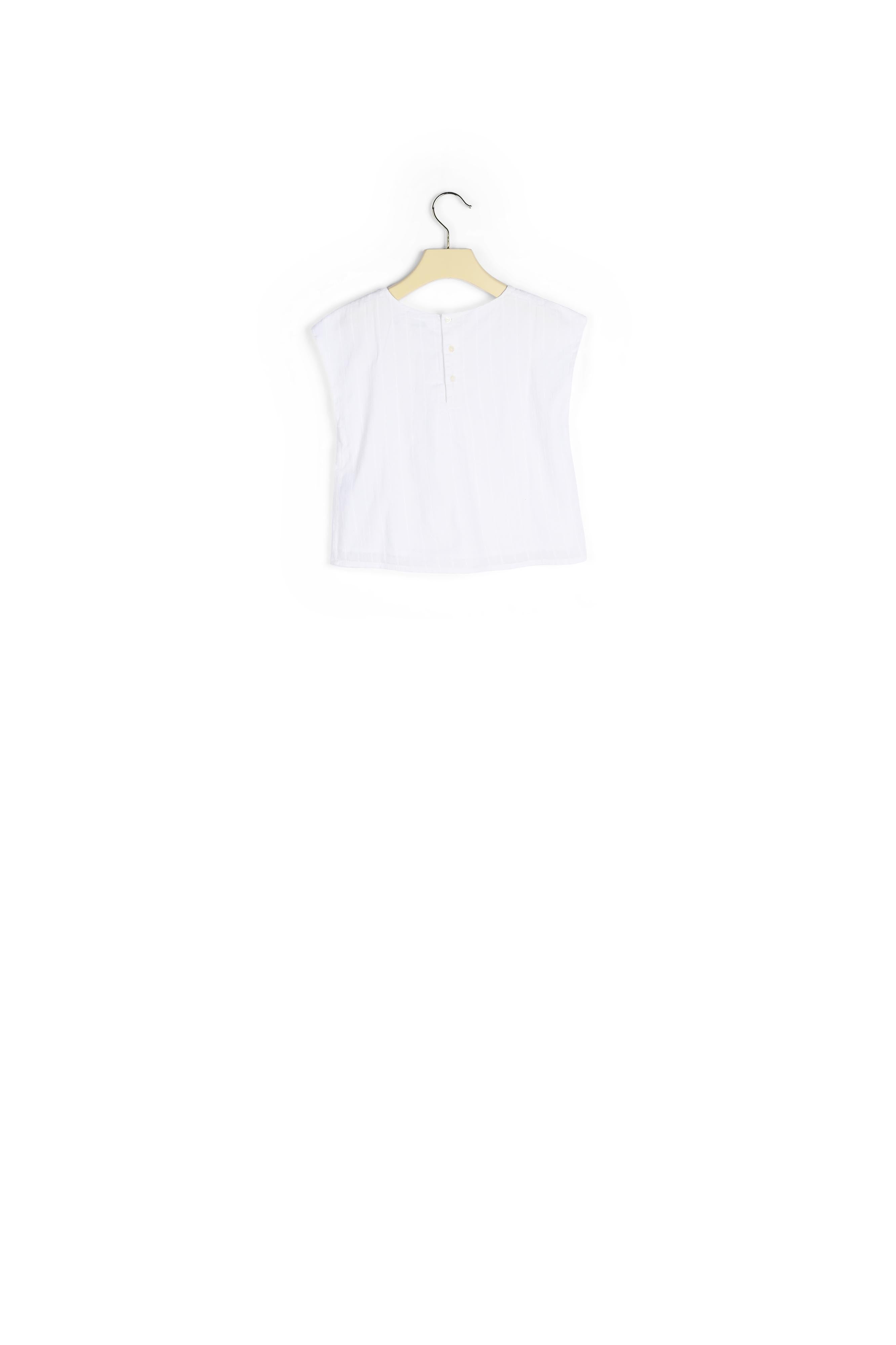 Blouse en coton et dentelle fille - Bonpoint vintage