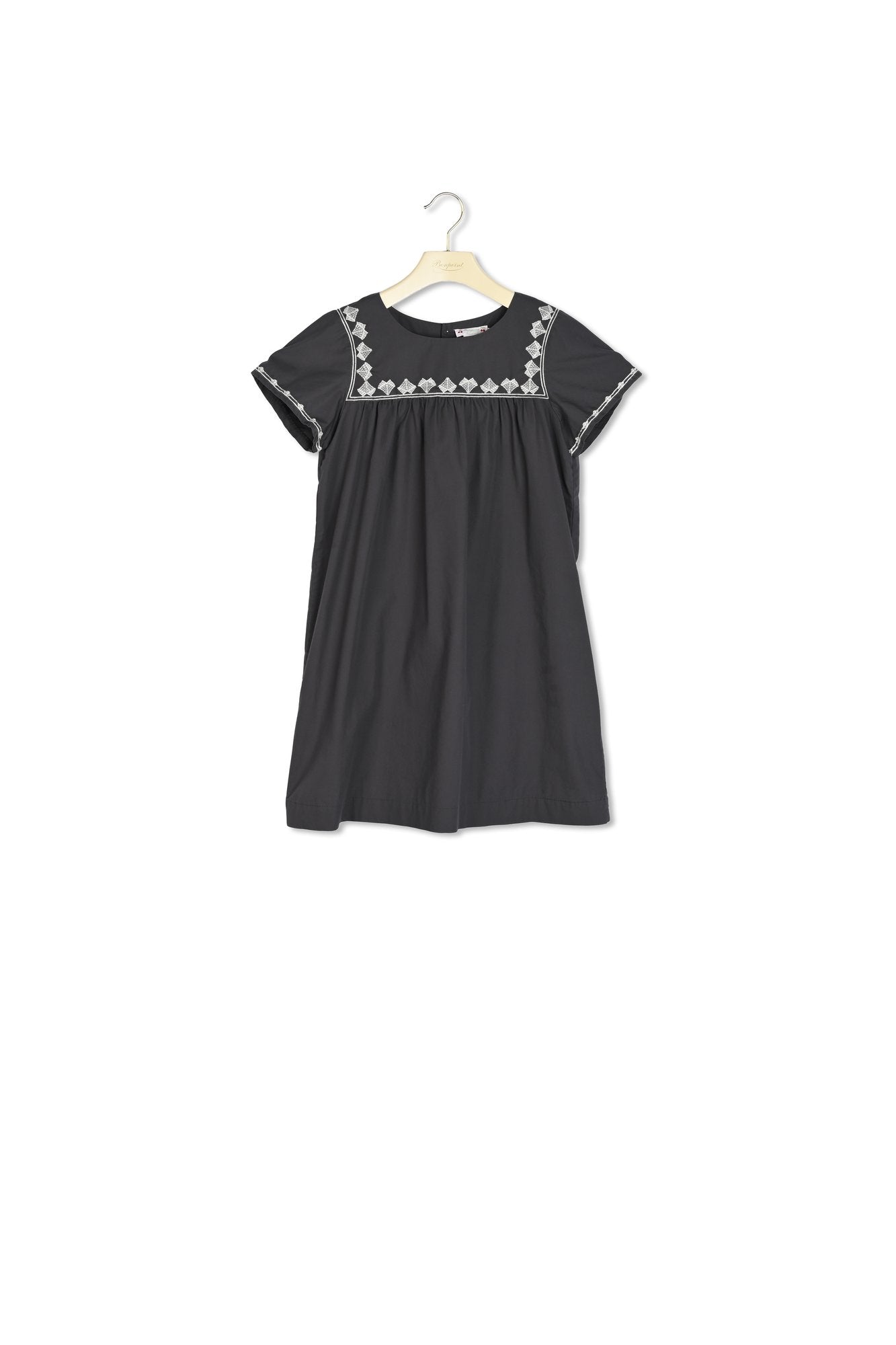 Robe en coton brodé - Bonpoint vintage