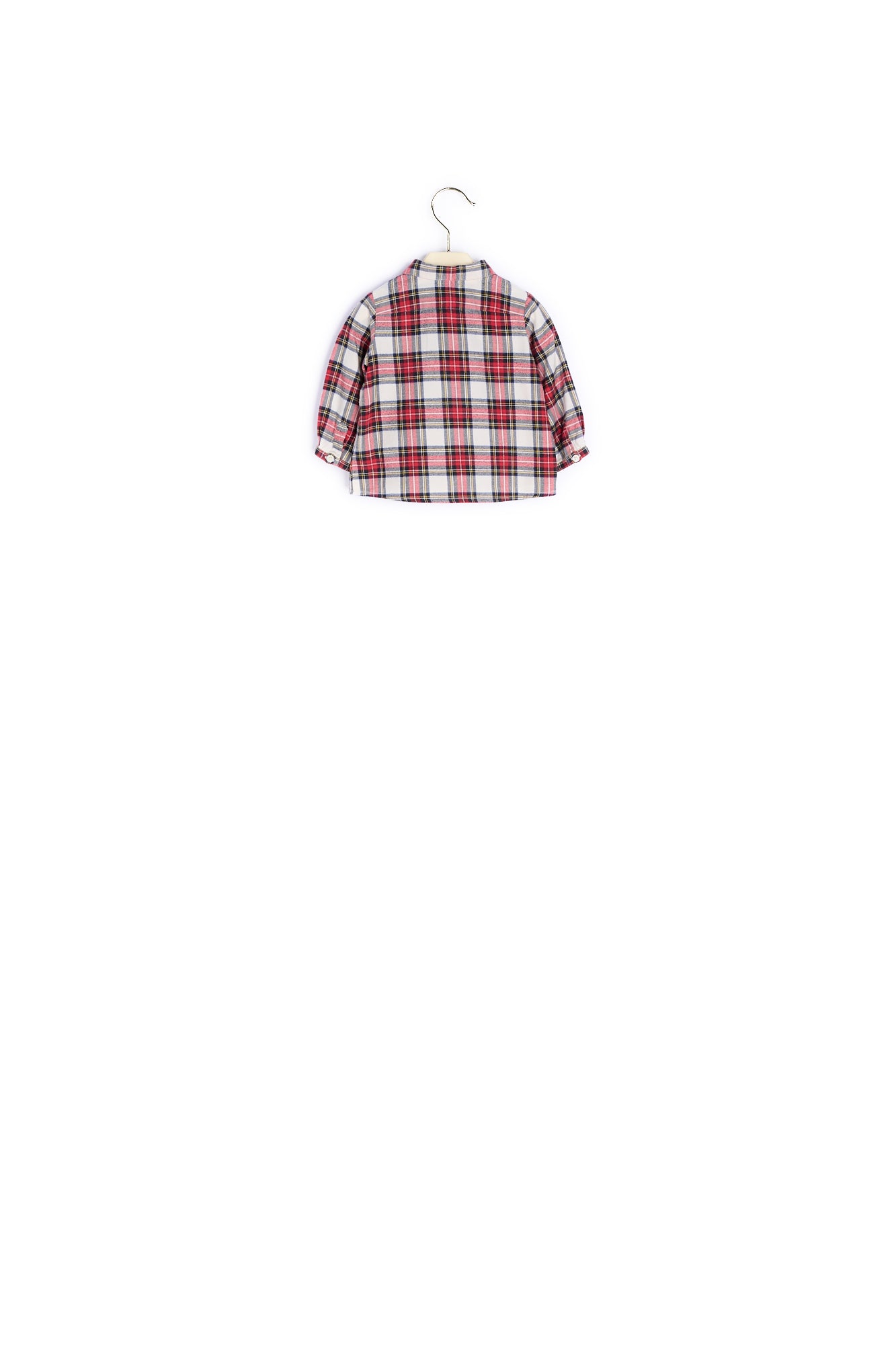 Chemise en coton à motif écossais - Bonpoint vintage