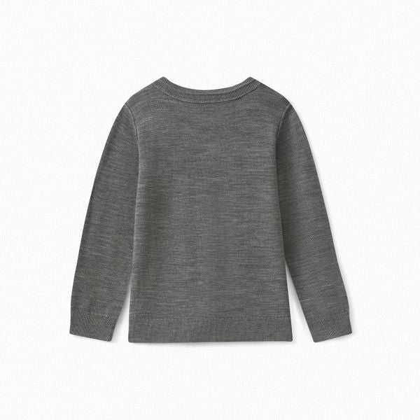 Pull col V en laine mérinos - Bonpoint vintage