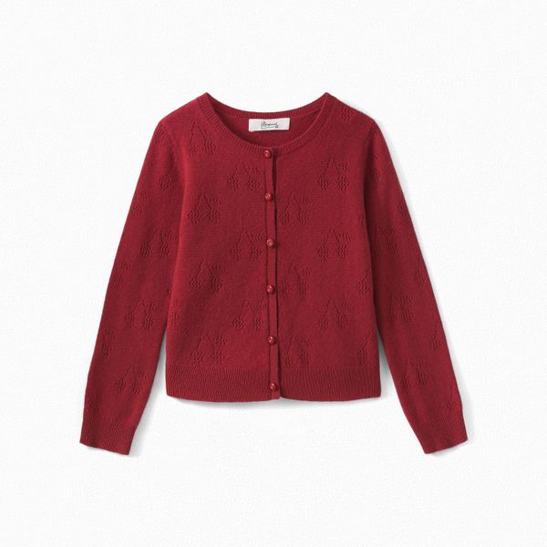 Cardigan en cachemire ajouré - Bonpoint vintage