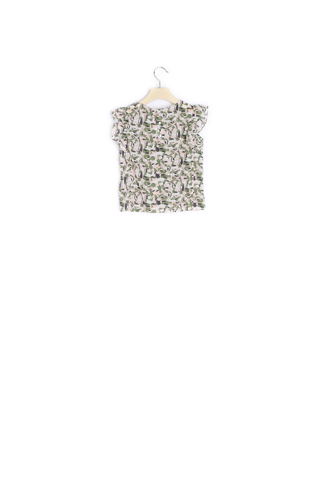 Blouse à fronces et volants fille - Bonpoint vintage