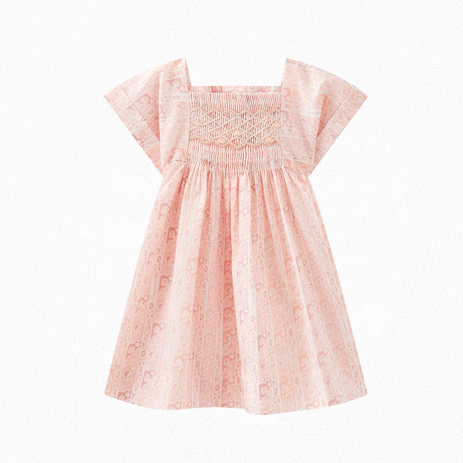 Robe smockée en tissu Liberty bébé - Bonpoint vintage
