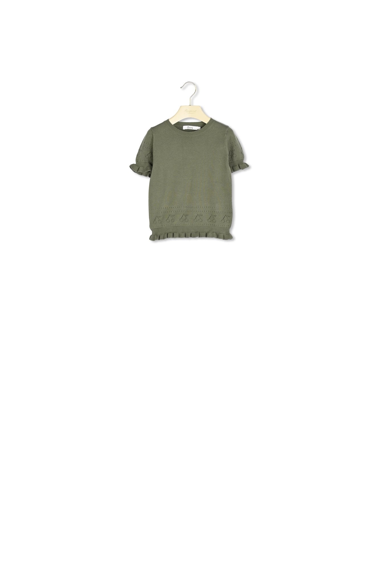 Pull en coton ajouré - Bonpoint vintage