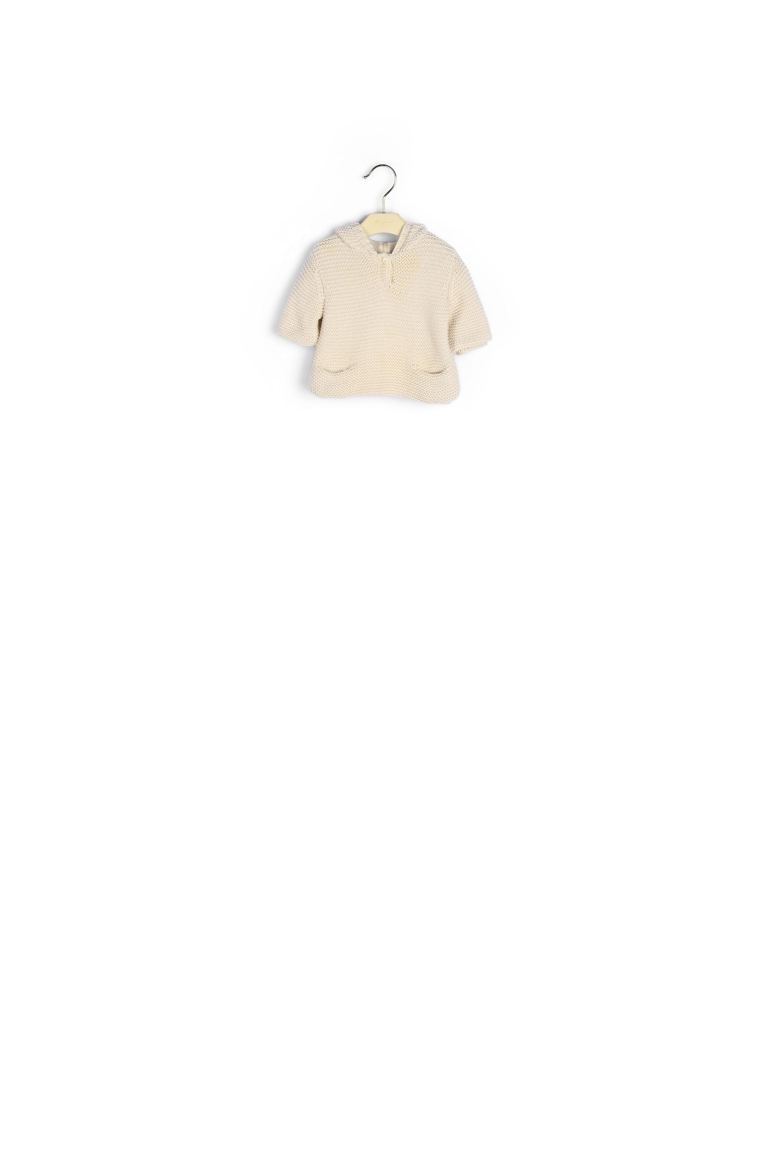 Burnous en laine et coton bio bébé - Bonpoint vintage