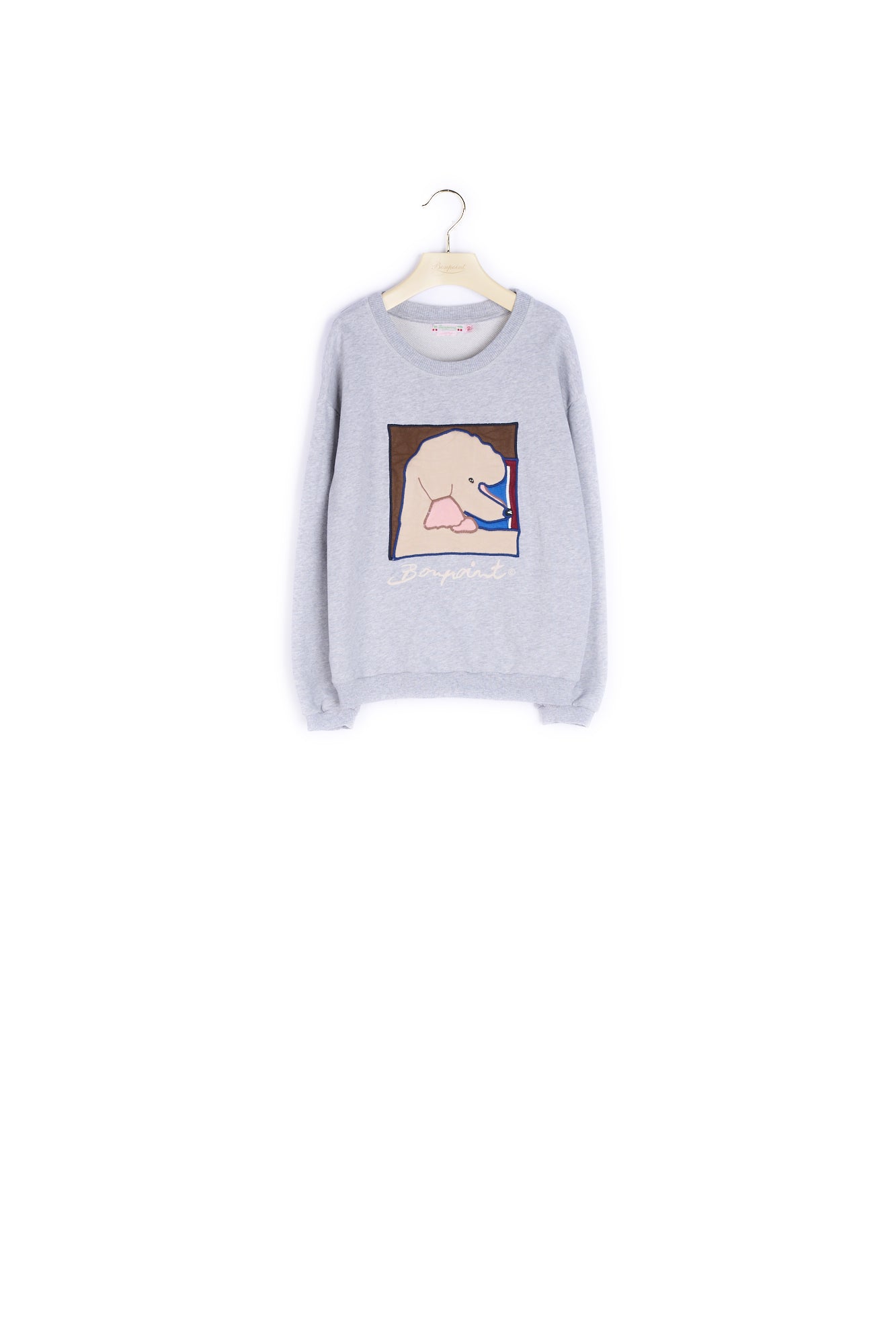 Sweatshirt avec patch fille - Bonpoint vintage