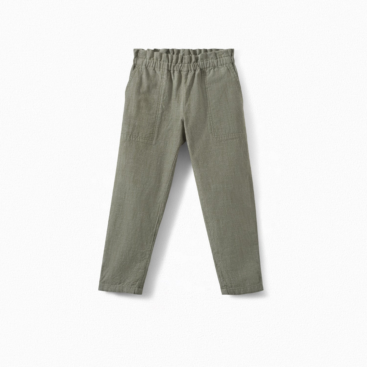 Pantalon en coton chambray fille - Bonpoint vintage