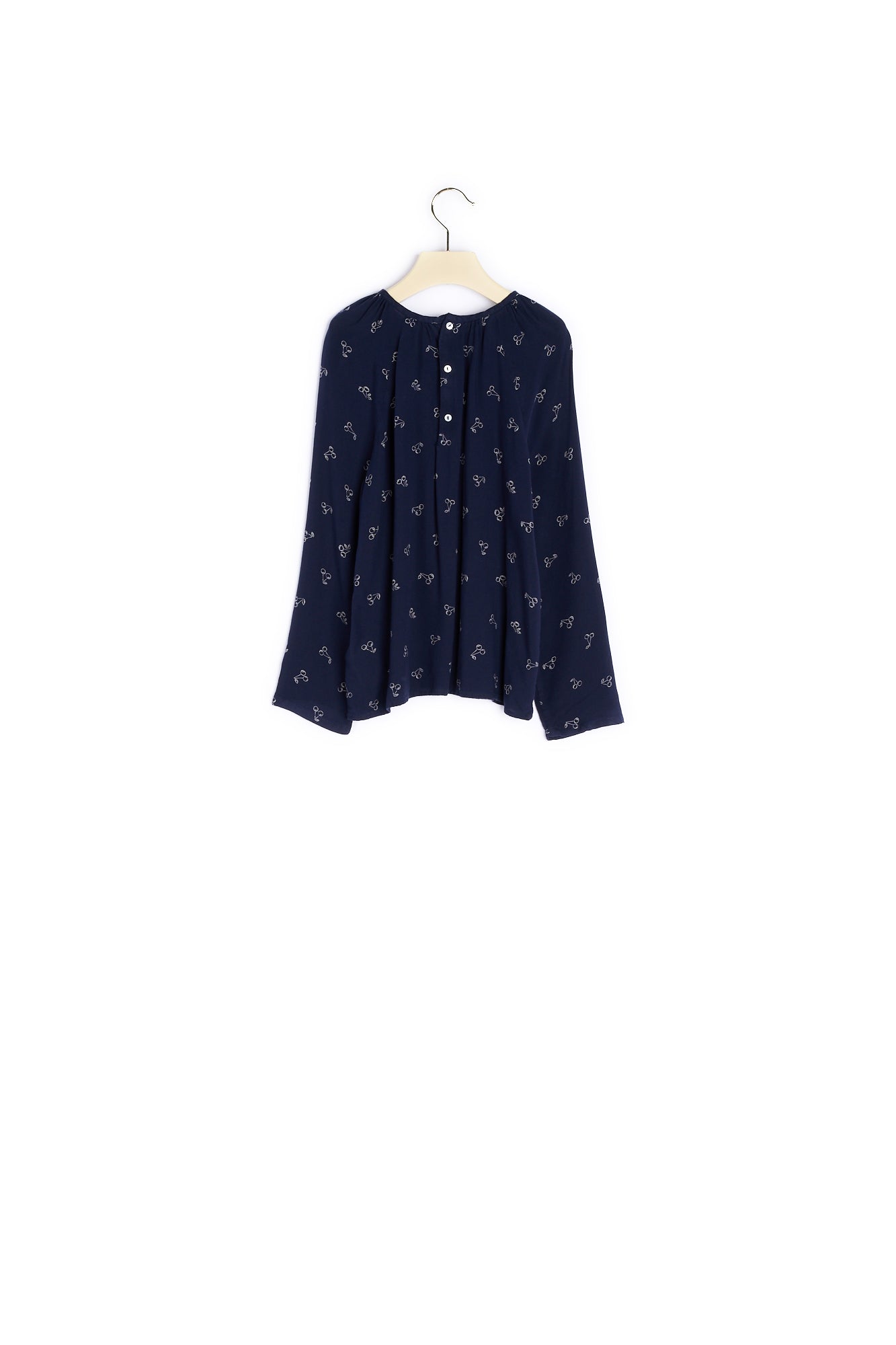Blouse imprimée de cerises fille - Bonpoint vintage