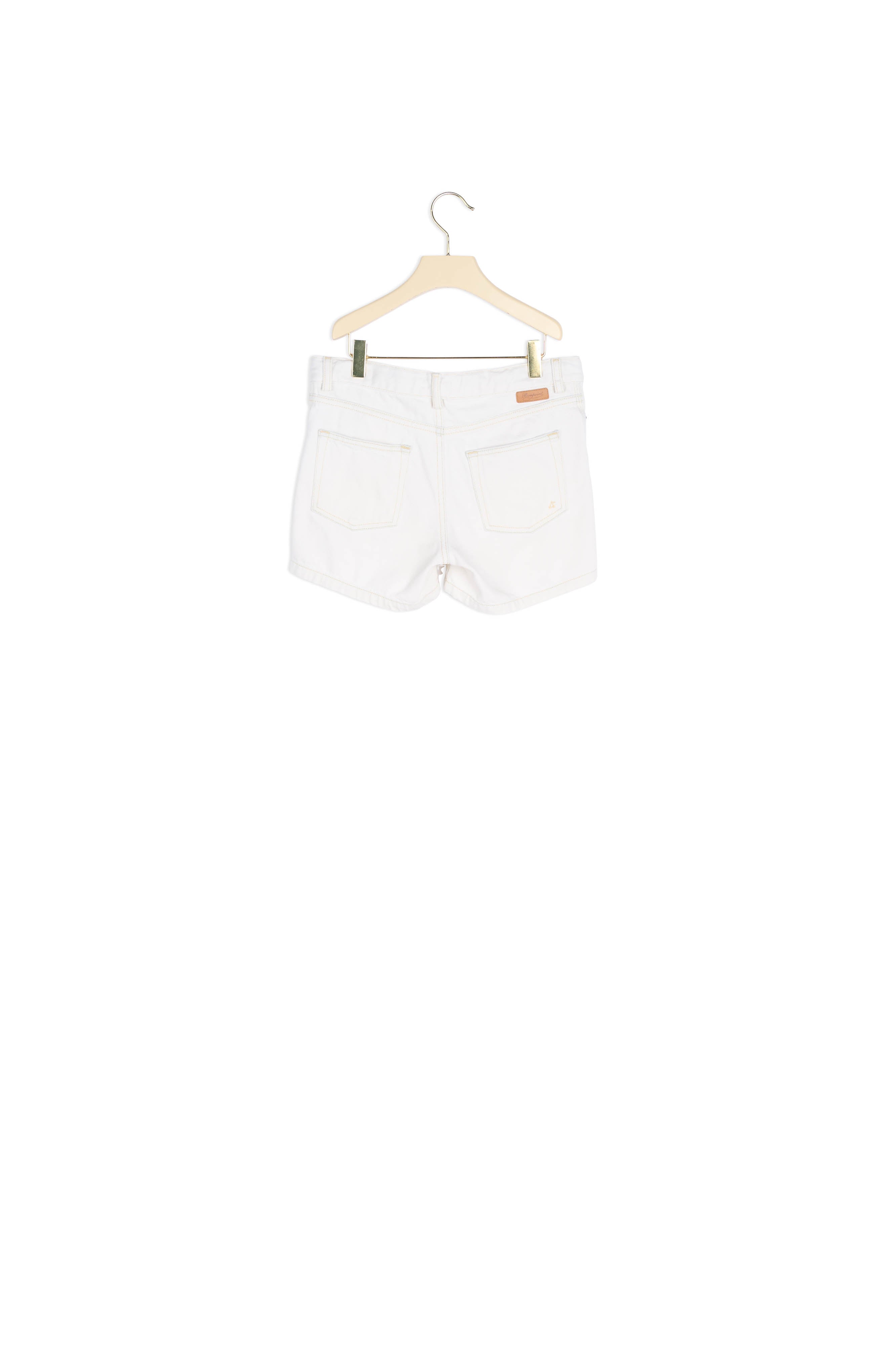 Short en jean avec broderie - Bonpoint vintage