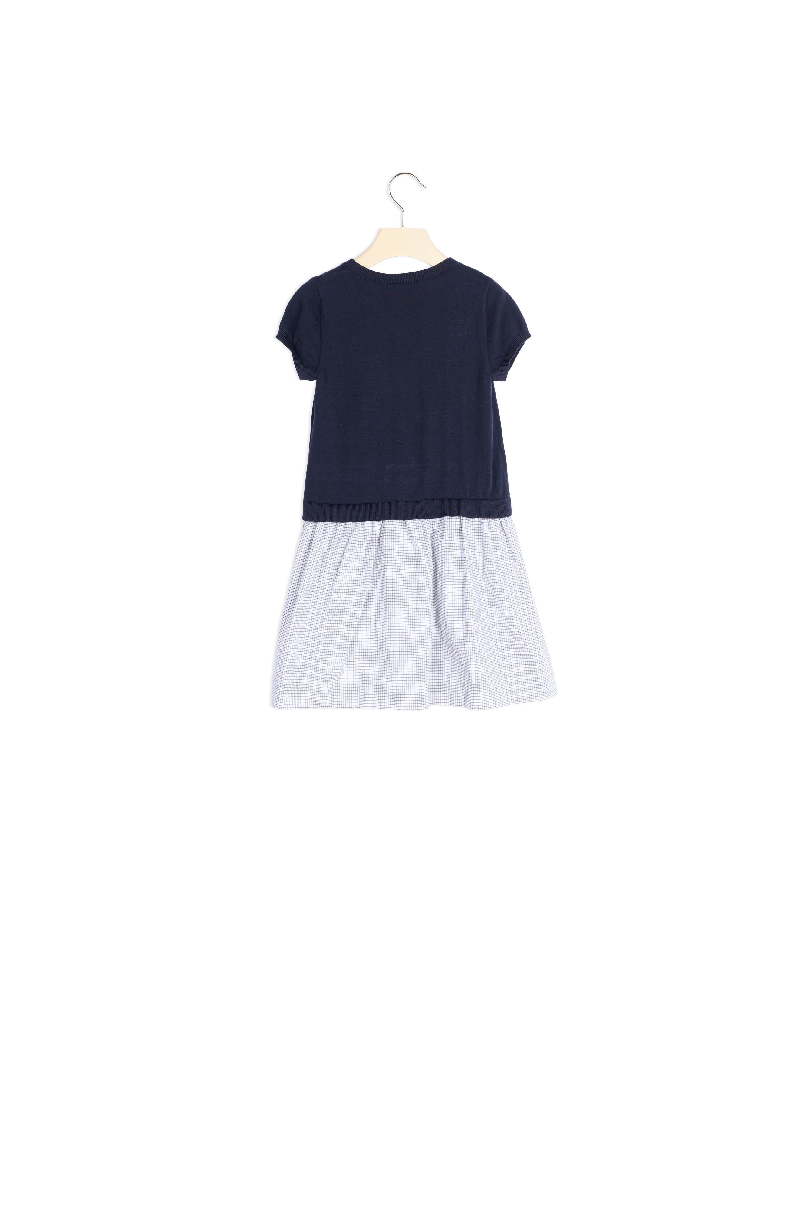 Robe bimatière - Bonpoint vintage