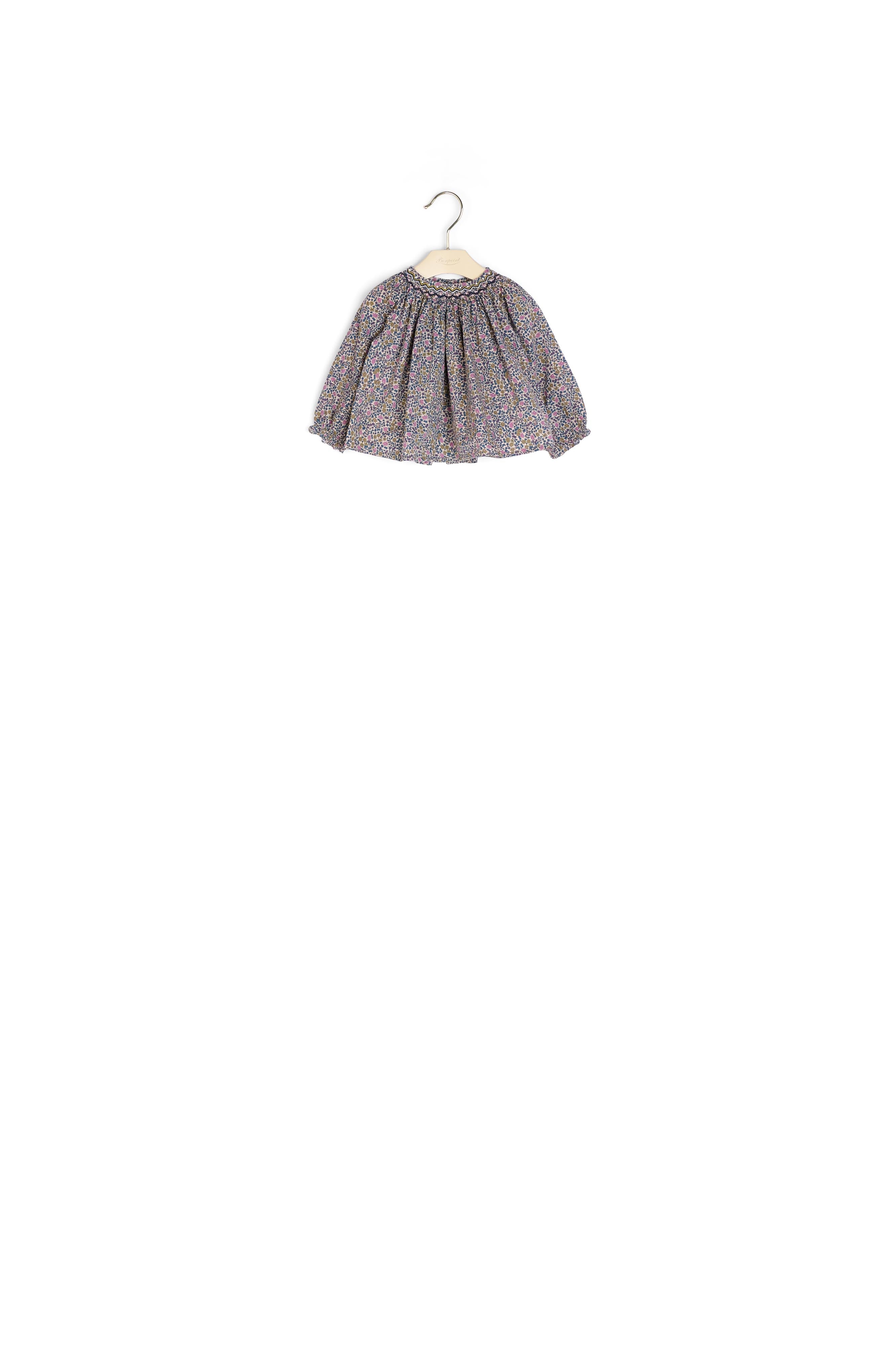 Blouse smockée Griotte - Bonpoint vintage