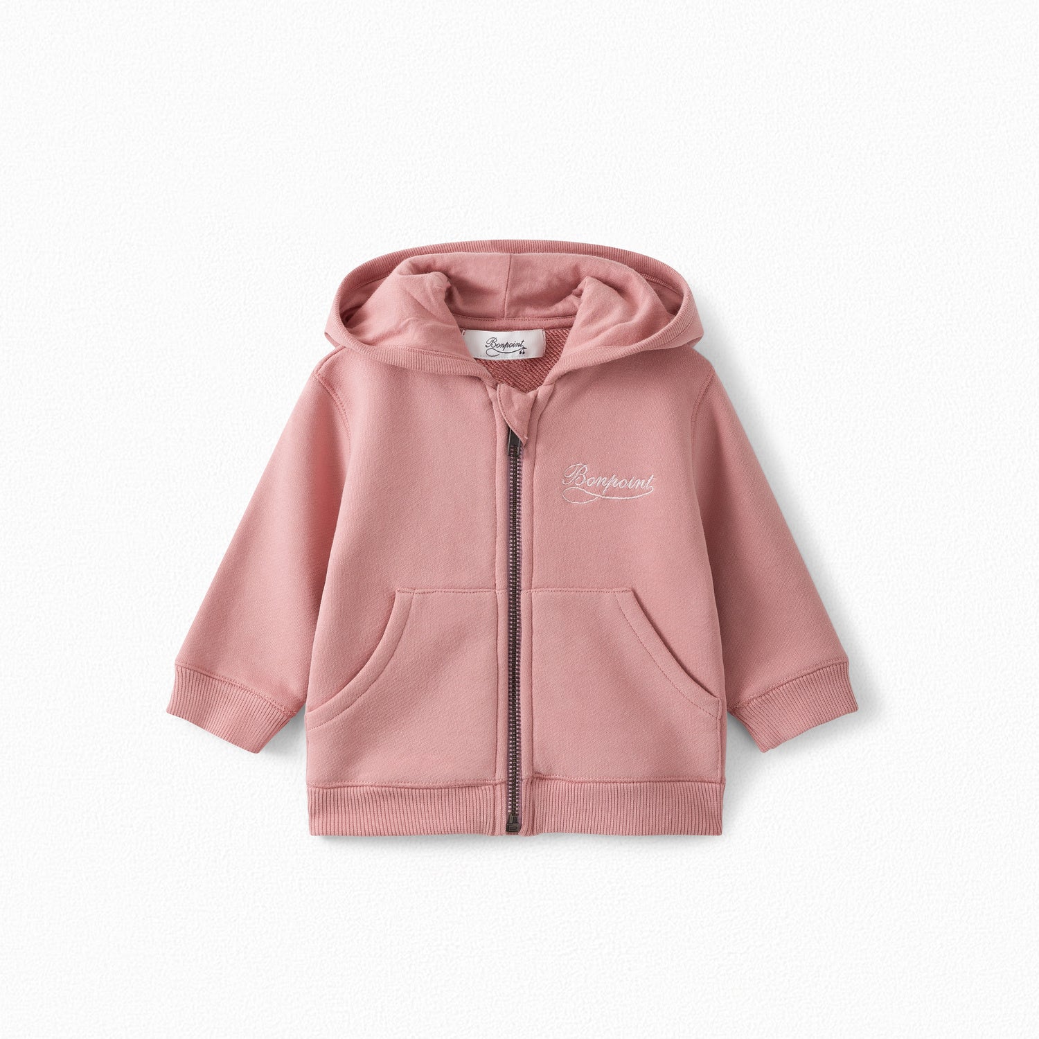 Sweat zippé à capuche bébé - Bonpoint vintage