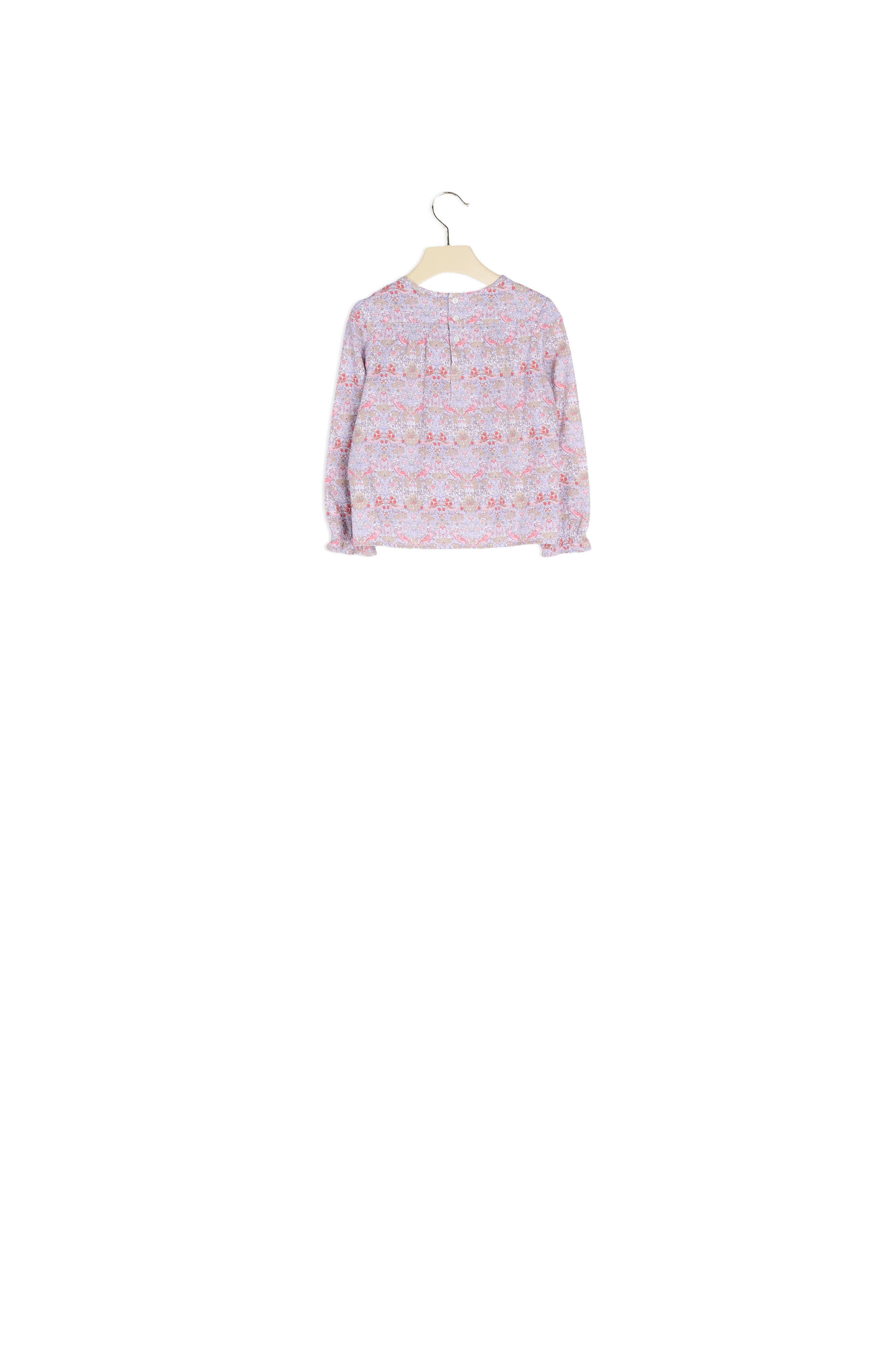 Blouse tissu Liberty et poignets froncés - Bonpoint vintage