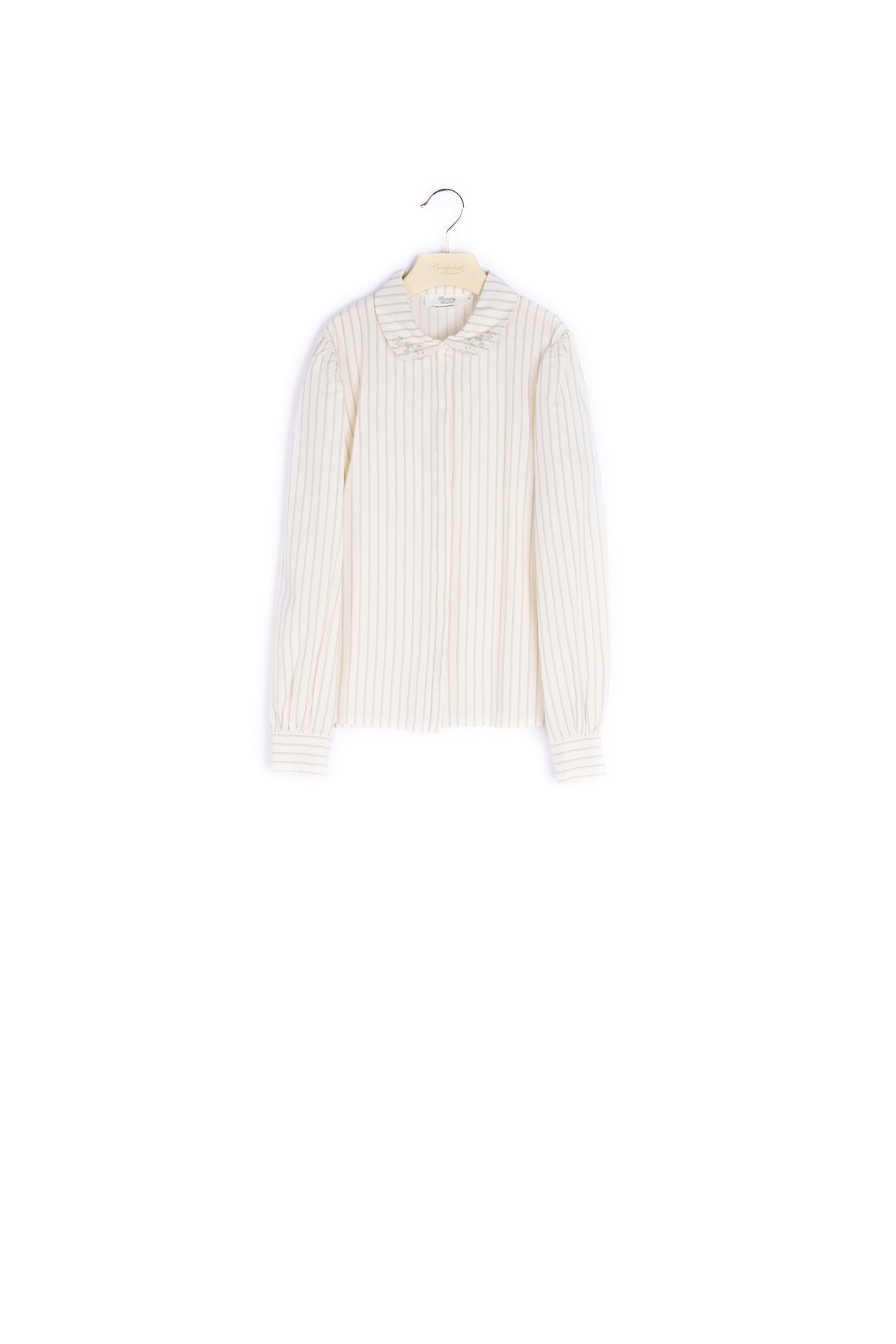 Blouse fille en voile rayé - Bonpoint vintage