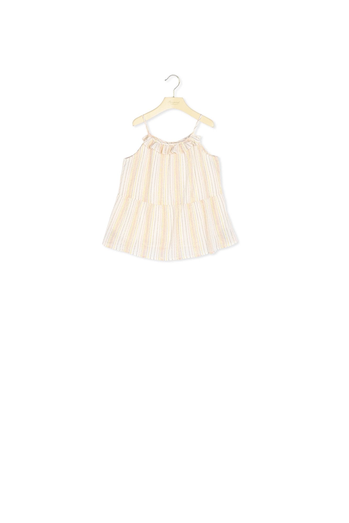 Blouse en coton métallisé rayures - Bonpoint vintage