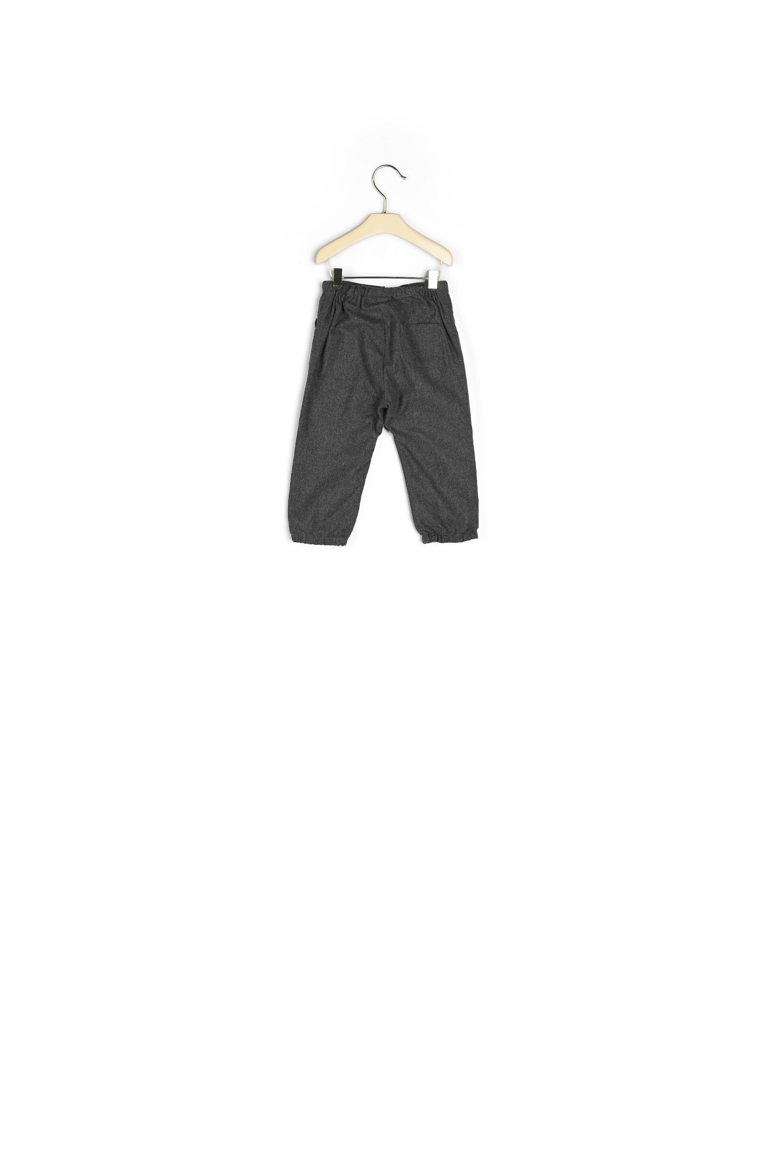 Pantalon en flanelle chinée bébé - Bonpoint vintage