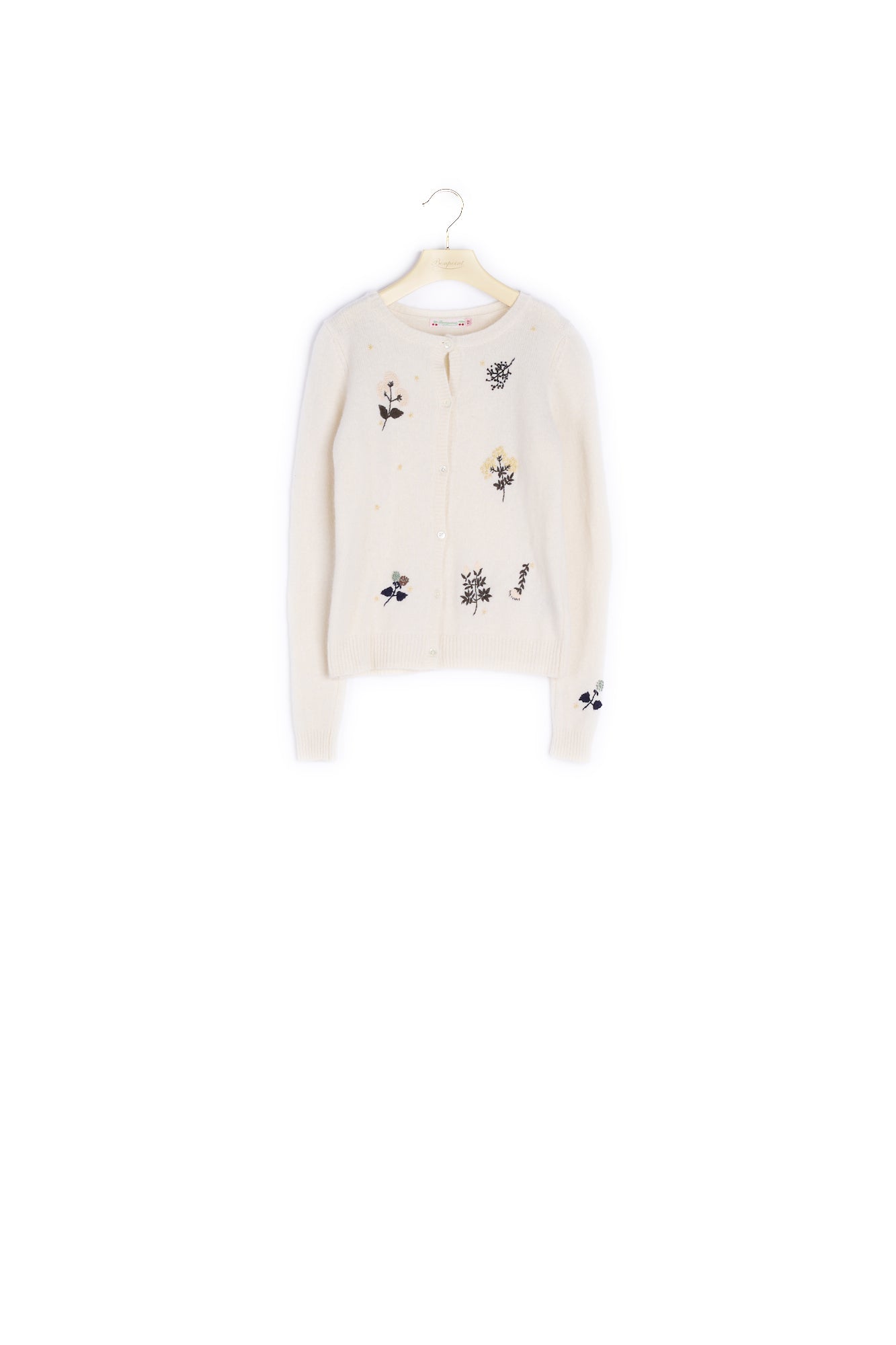 Cardigan en laine brodée - Bonpoint vintage