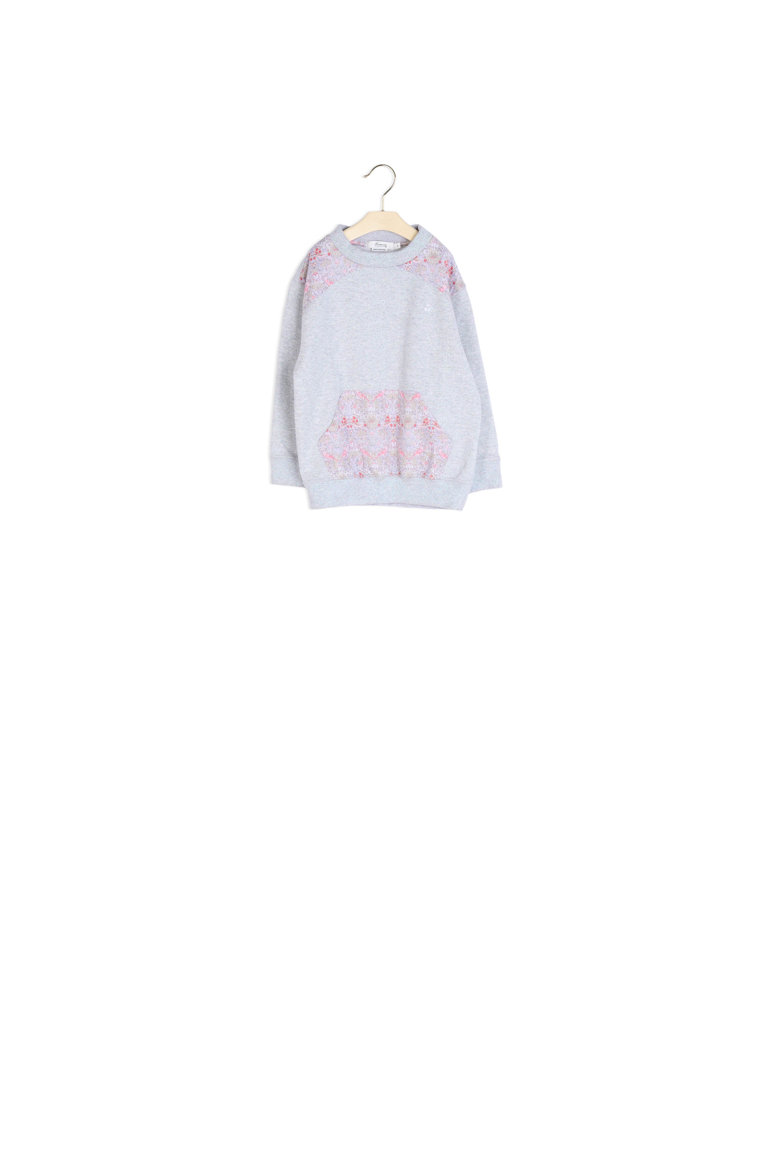 Sweat en molleton et tissu Liberty - Bonpoint vintage