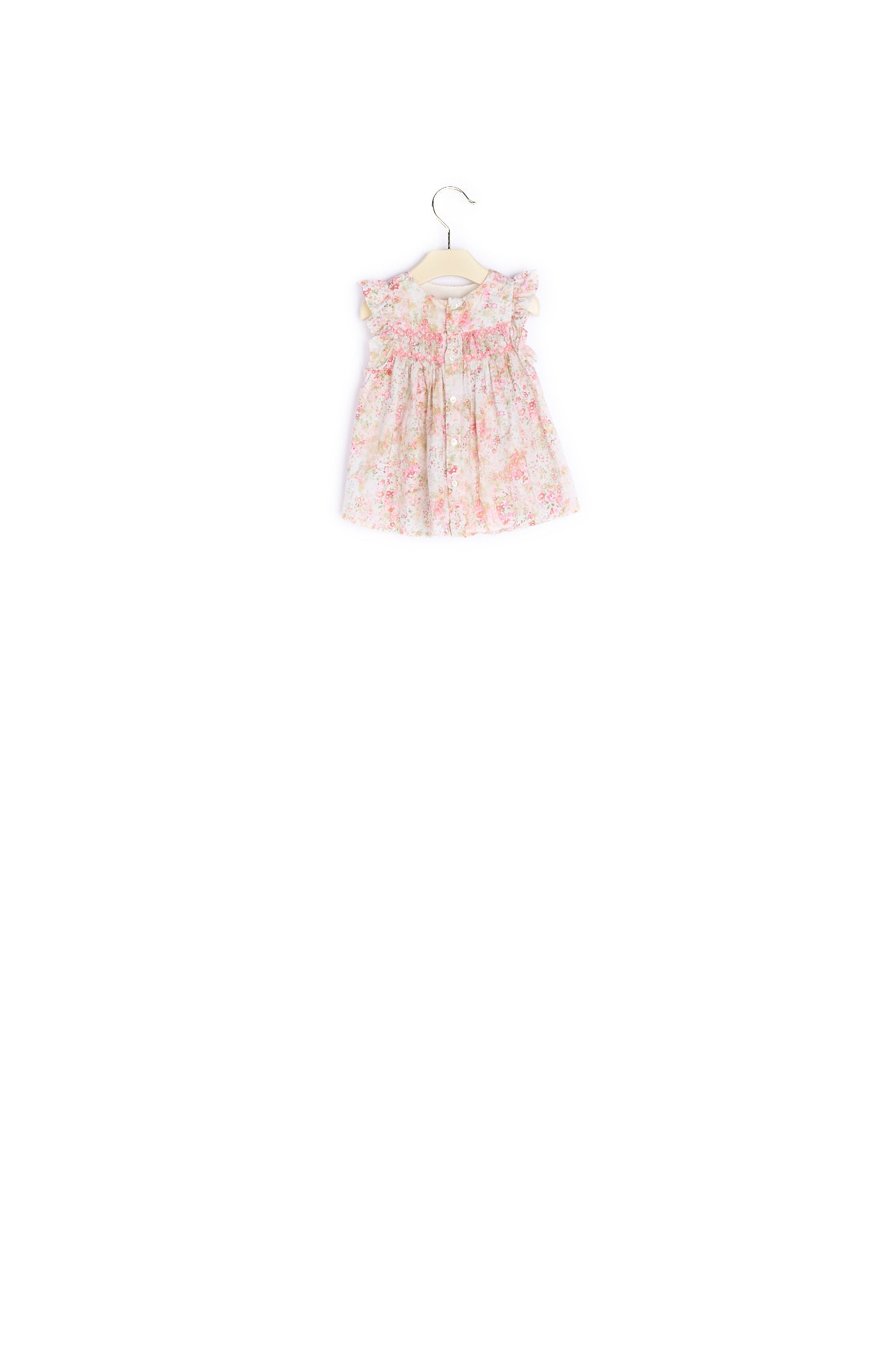 Blouse manches courtes Naomi imprimée Liberty - Bonpoint vintage