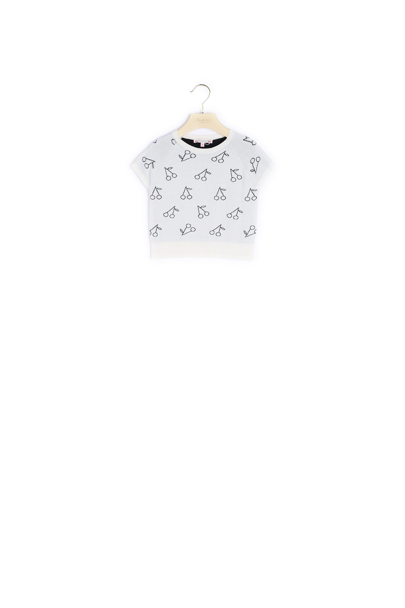 Pullover manches courtes Cerises - Bonpoint vintage