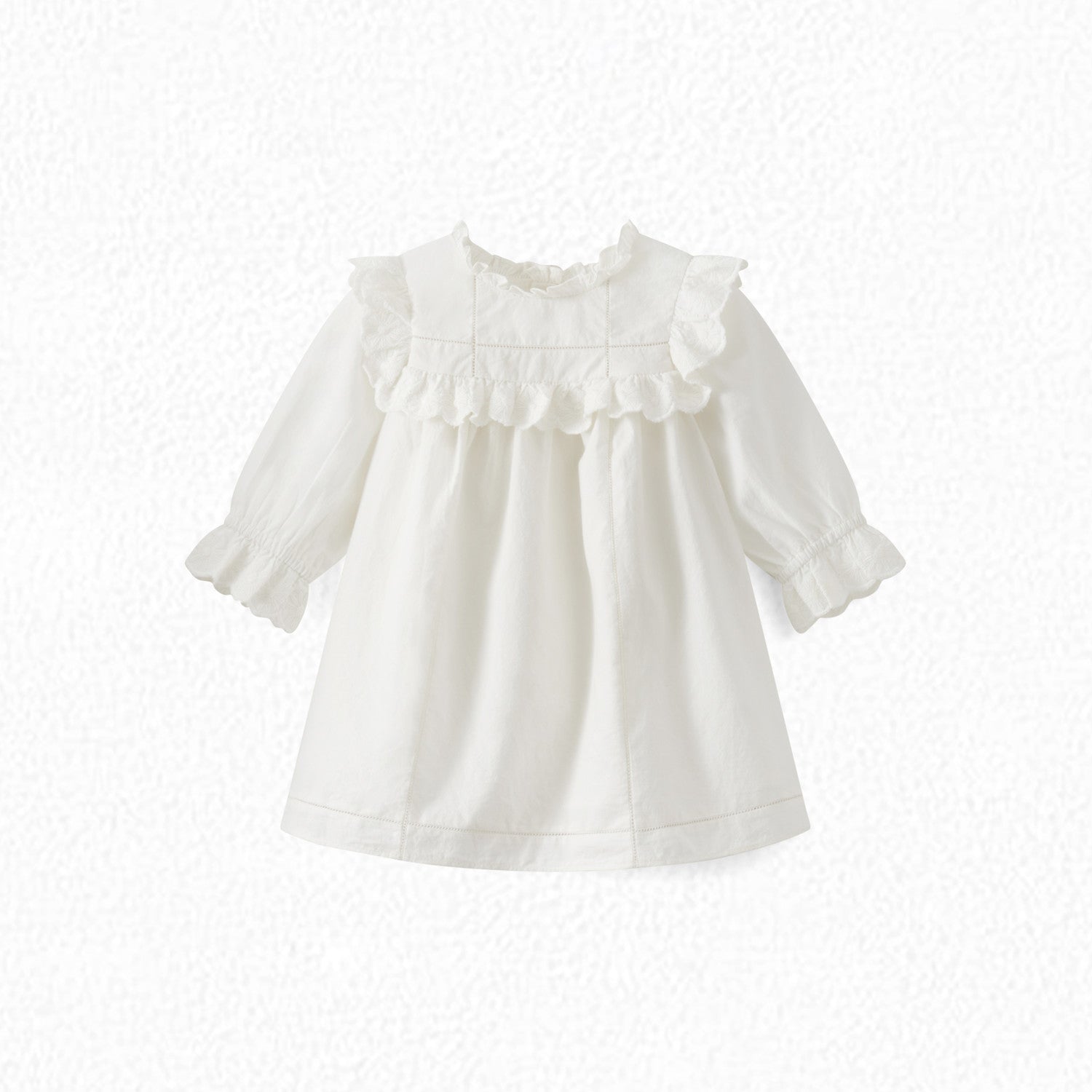 Robe en coton brodé - Bonpoint vintage