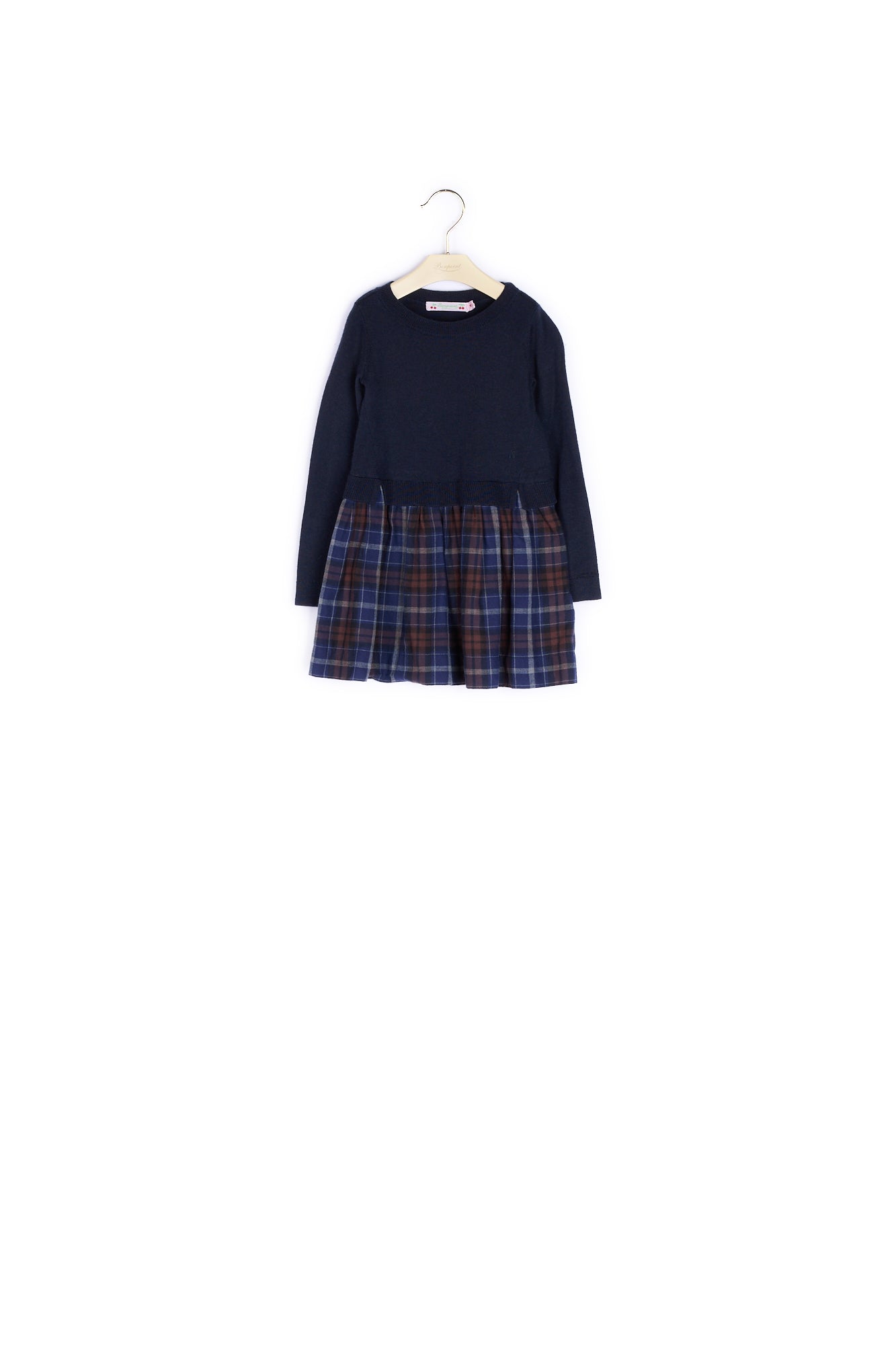 Robe en laine bimatière fille - Bonpoint vintage