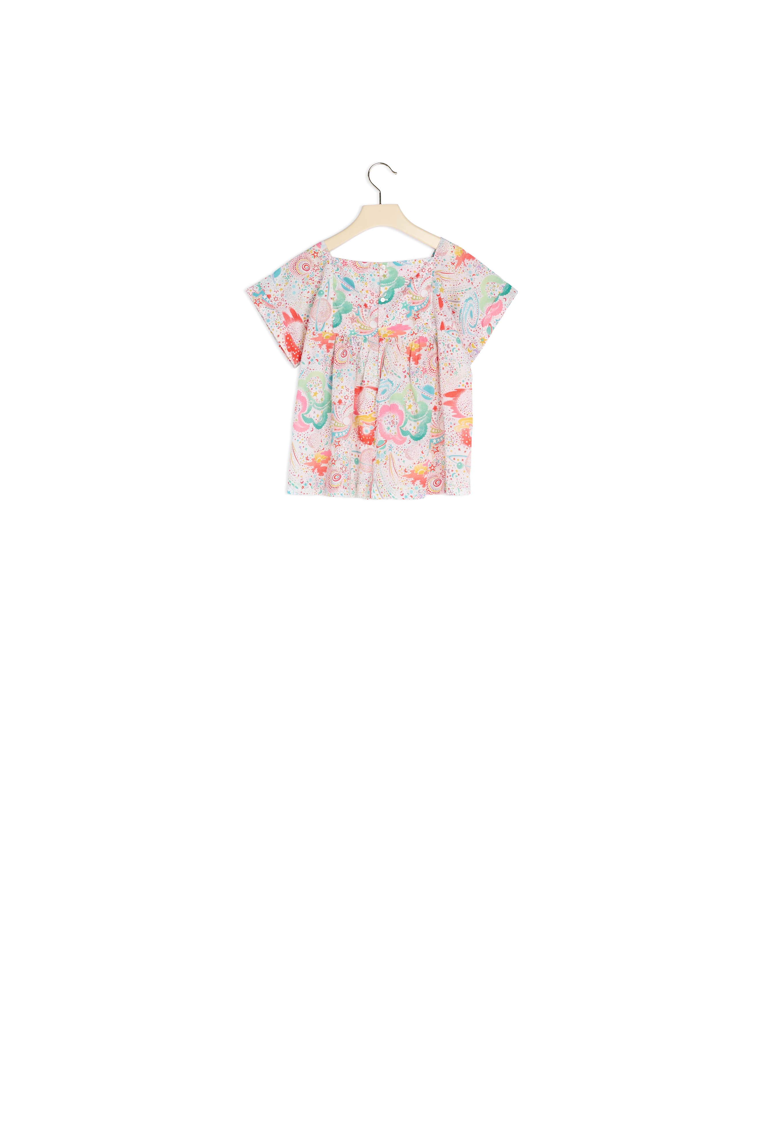 Blouse Pays à motif Liberty - Bonpoint vintage