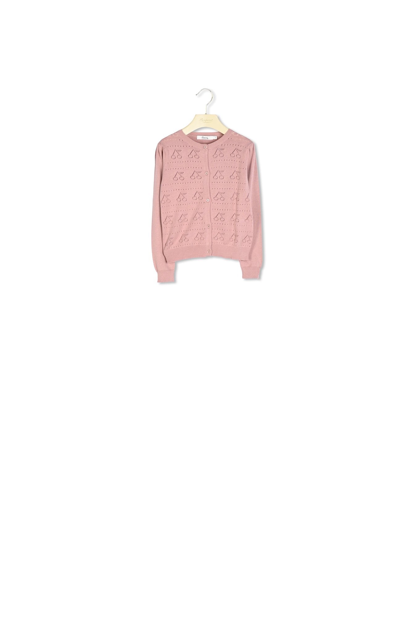 Cardigan en coton ajouré - Bonpoint vintage