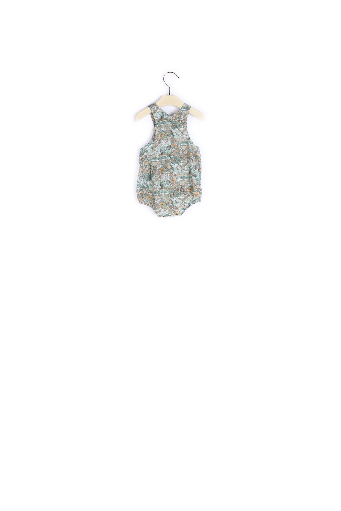 Salopette en coton Liberty bébé - Bonpoint vintage