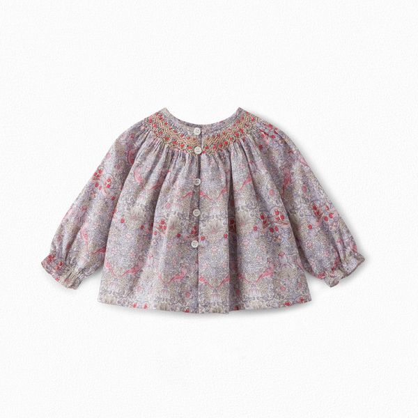 Blouse en tissu Liberty bébé - Bonpoint vintage