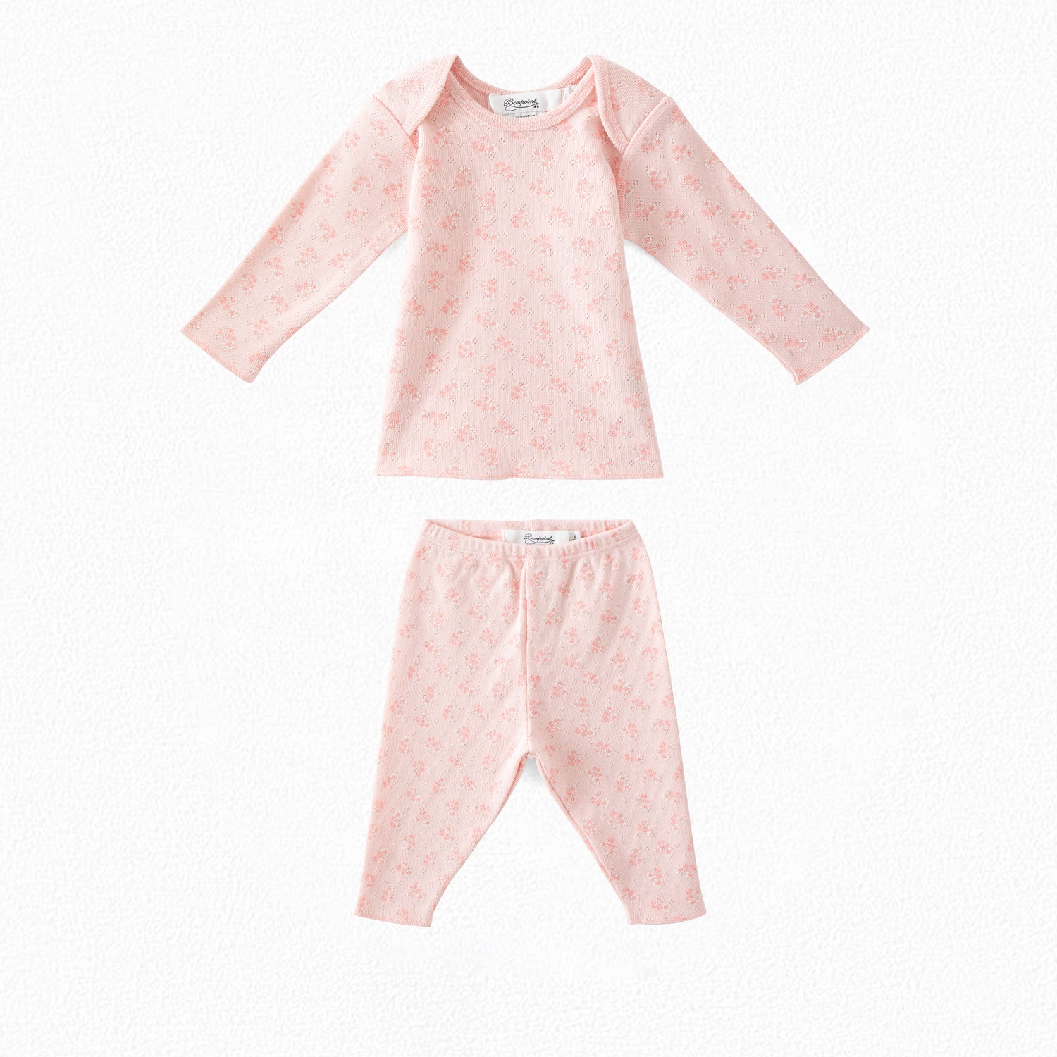 Ensemble en coton ajouré bébé - Bonpoint vintage
