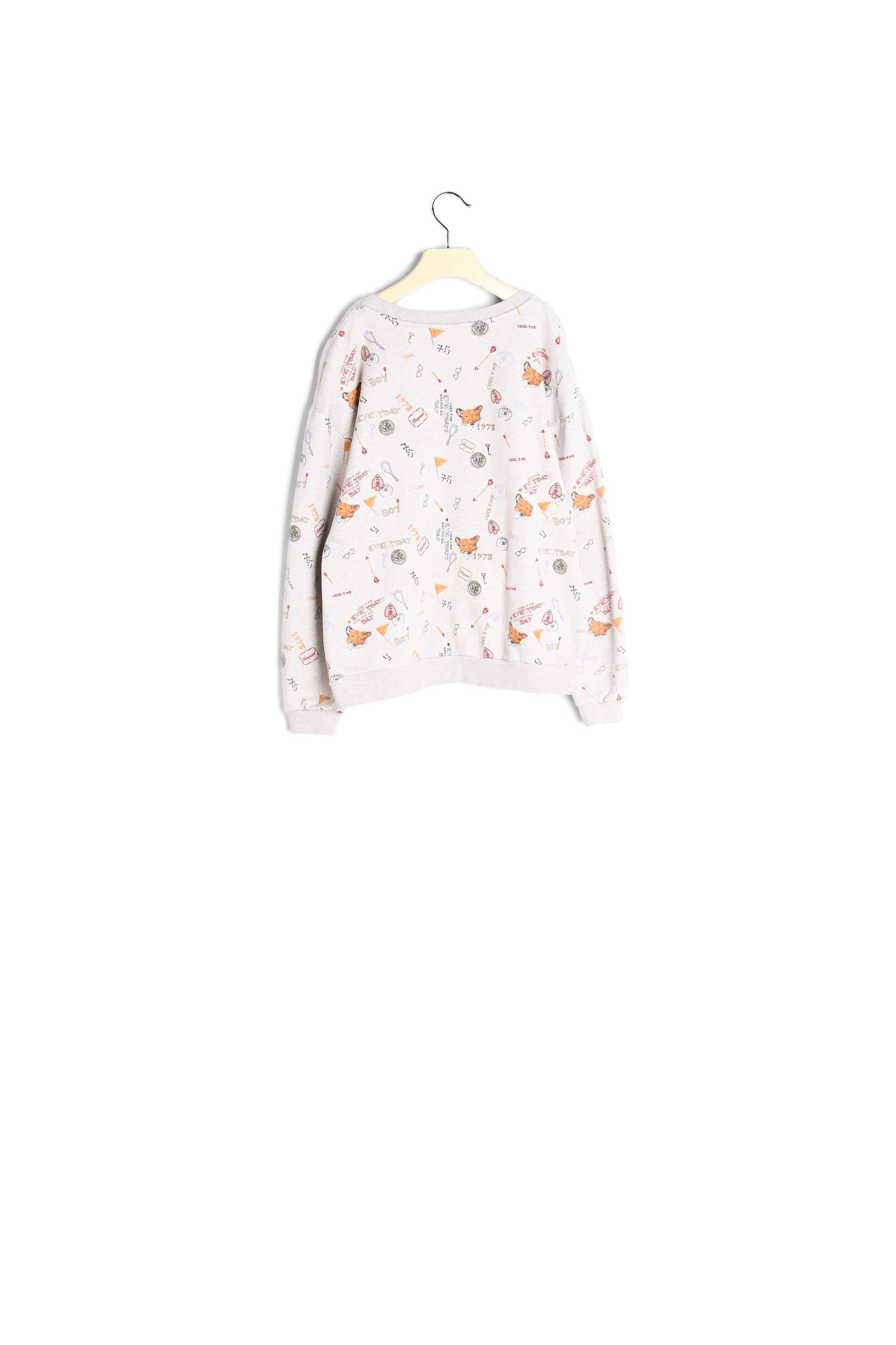 Sweat imprimé en coton bio - Bonpoint vintage
